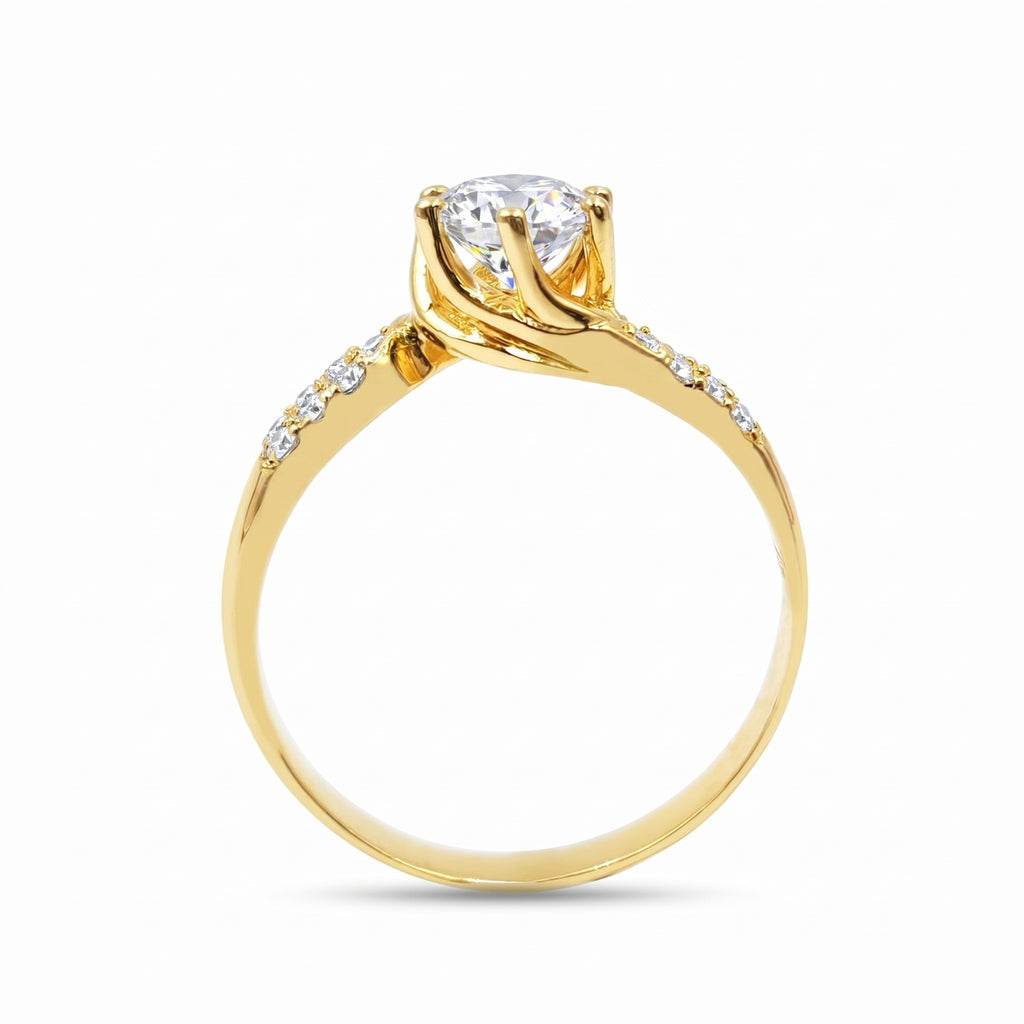 Anillo De Compromiso V24  Oro 18K