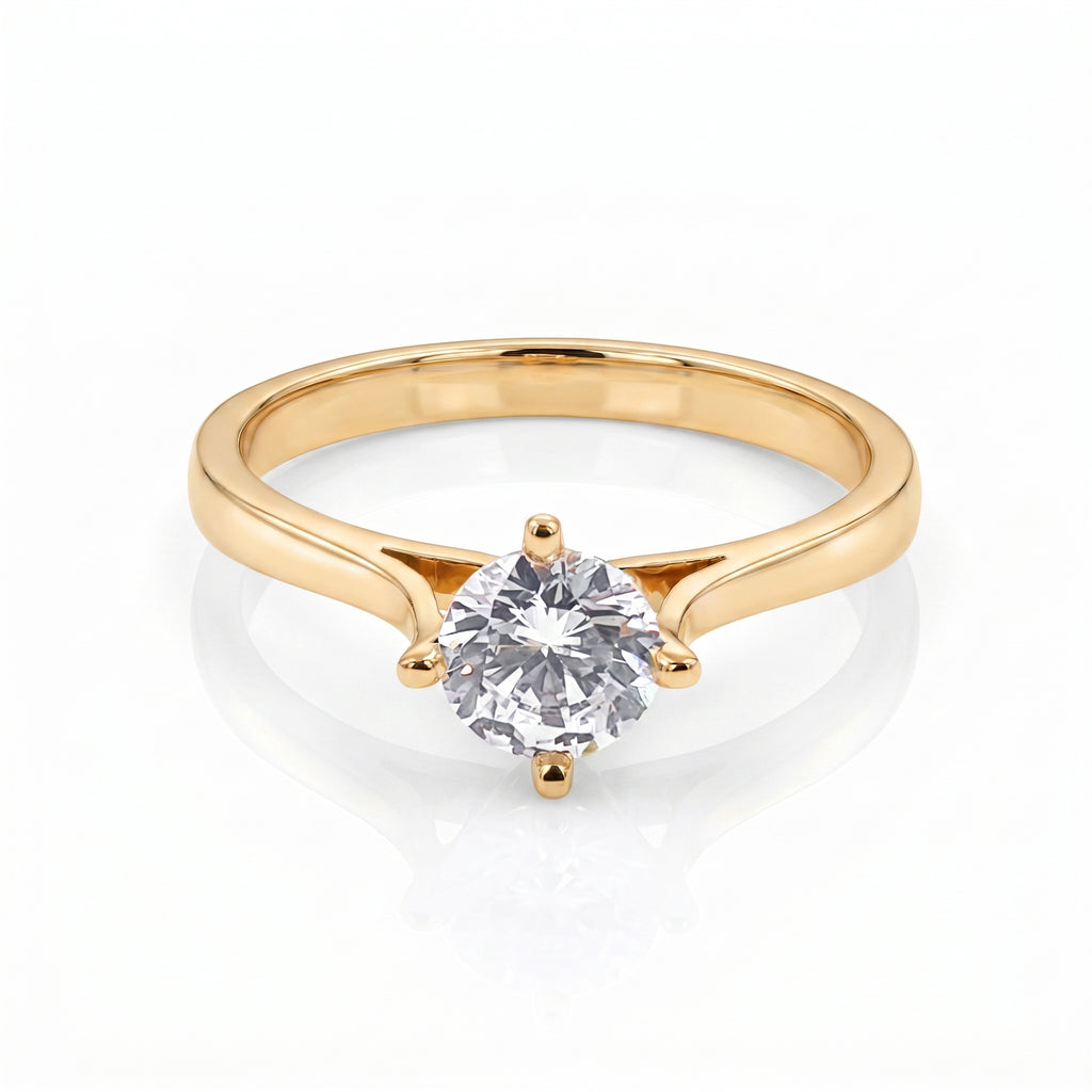 Anillo De Compromiso V26 - Oro 18K