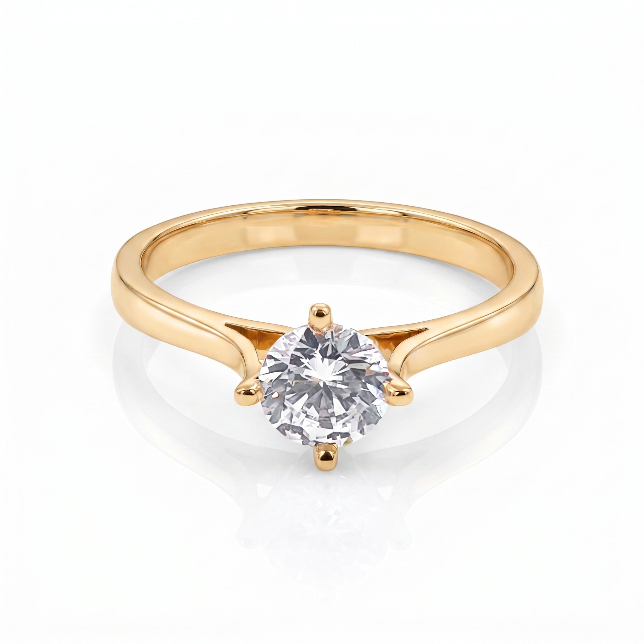 Anillo De Compromiso V26 - Oro 18K