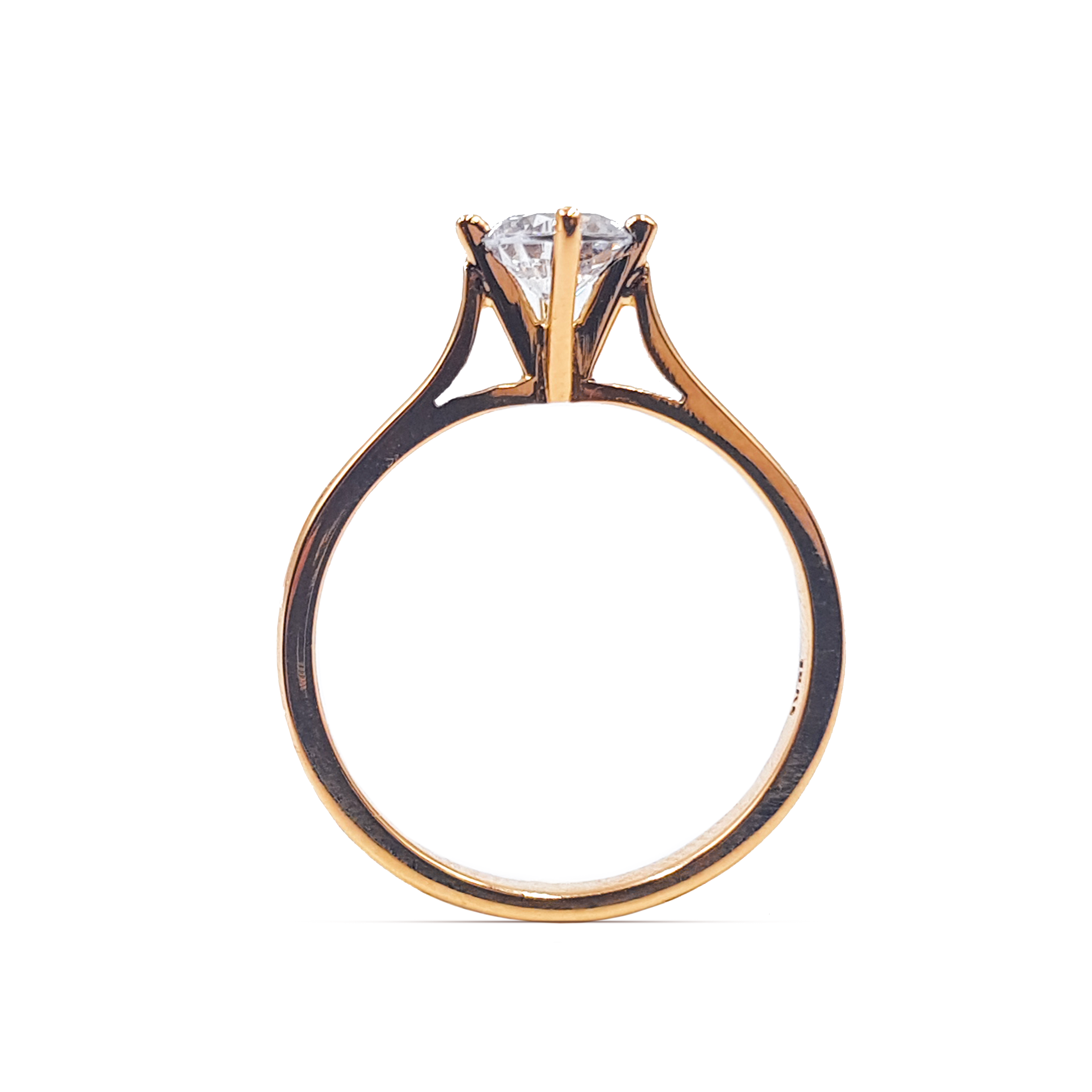 Anillo De Compromiso V23- Oro 18K