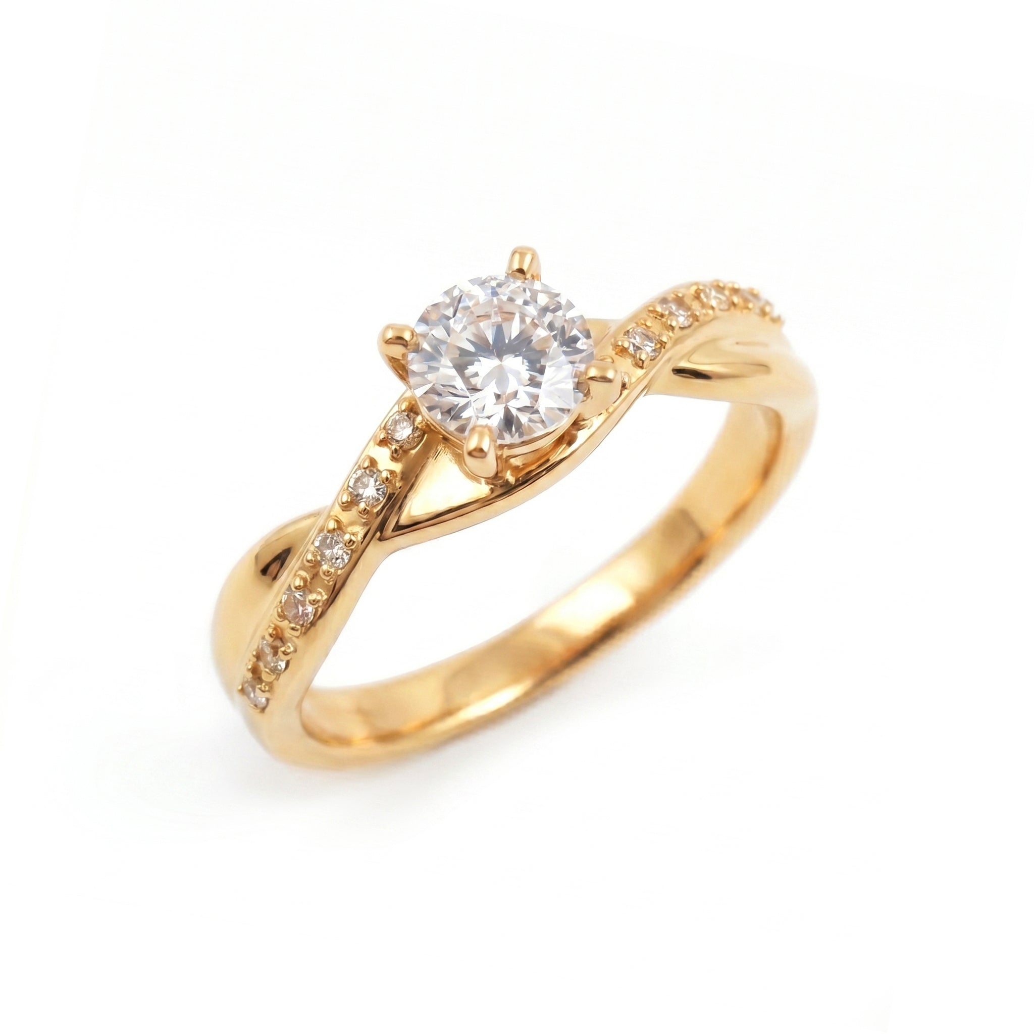 Anillo De Compromiso V27 - Oro 18K