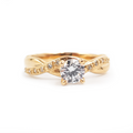 Anillo De Compromiso V27  Oro 18K