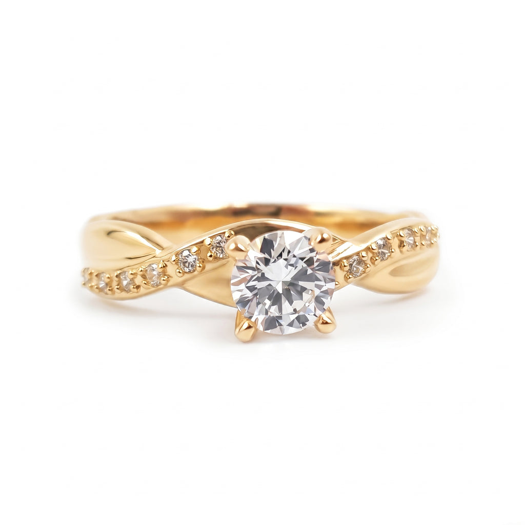 Anillo De Compromiso V27 - Oro 18K