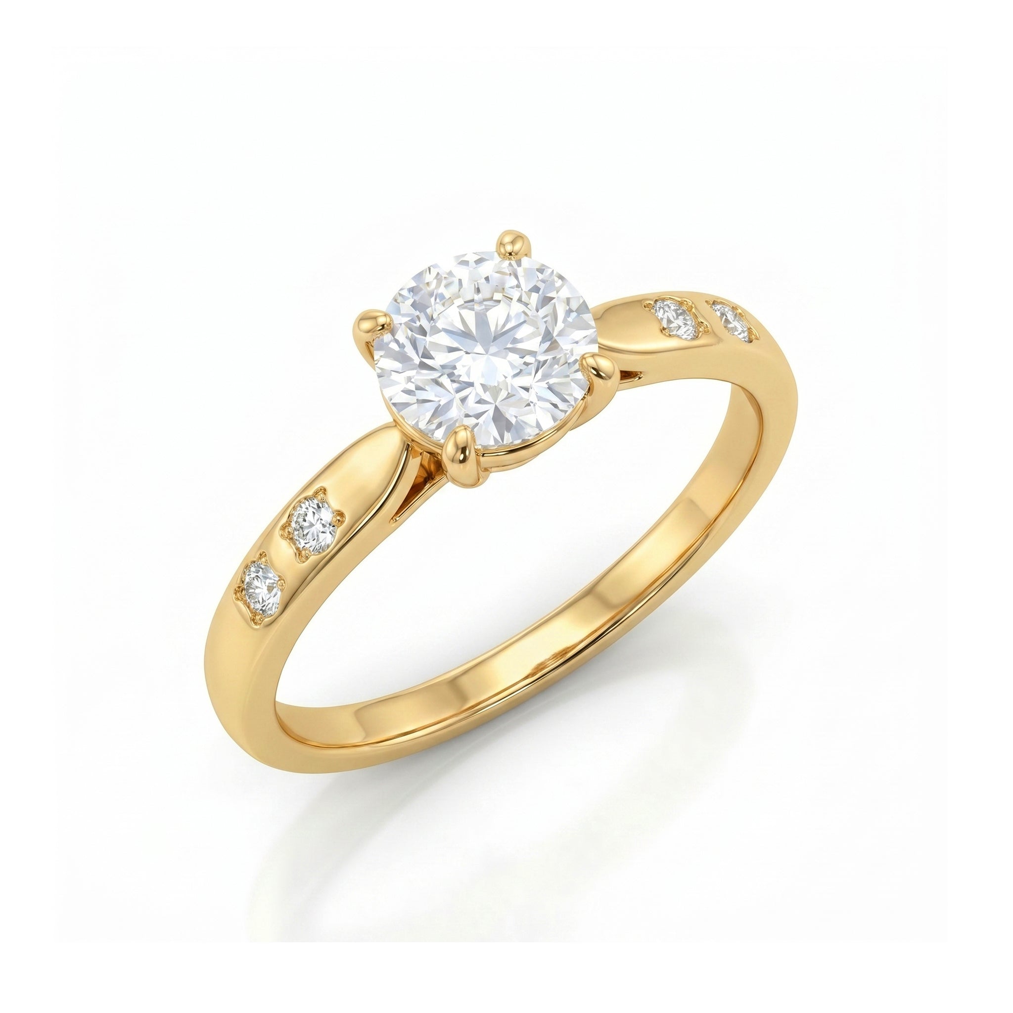Anillo De Compromiso V28 - Oro 18K