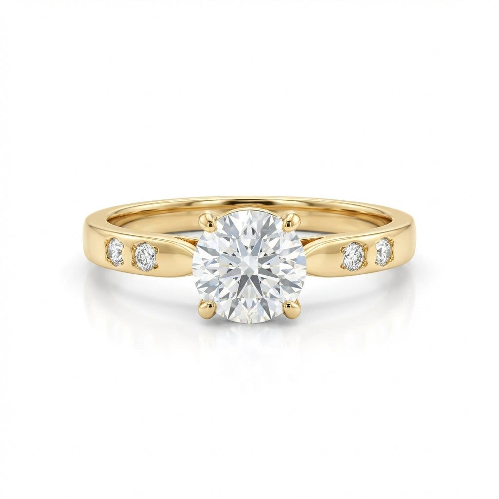 Anillo De Compromiso V28 - Oro 18K