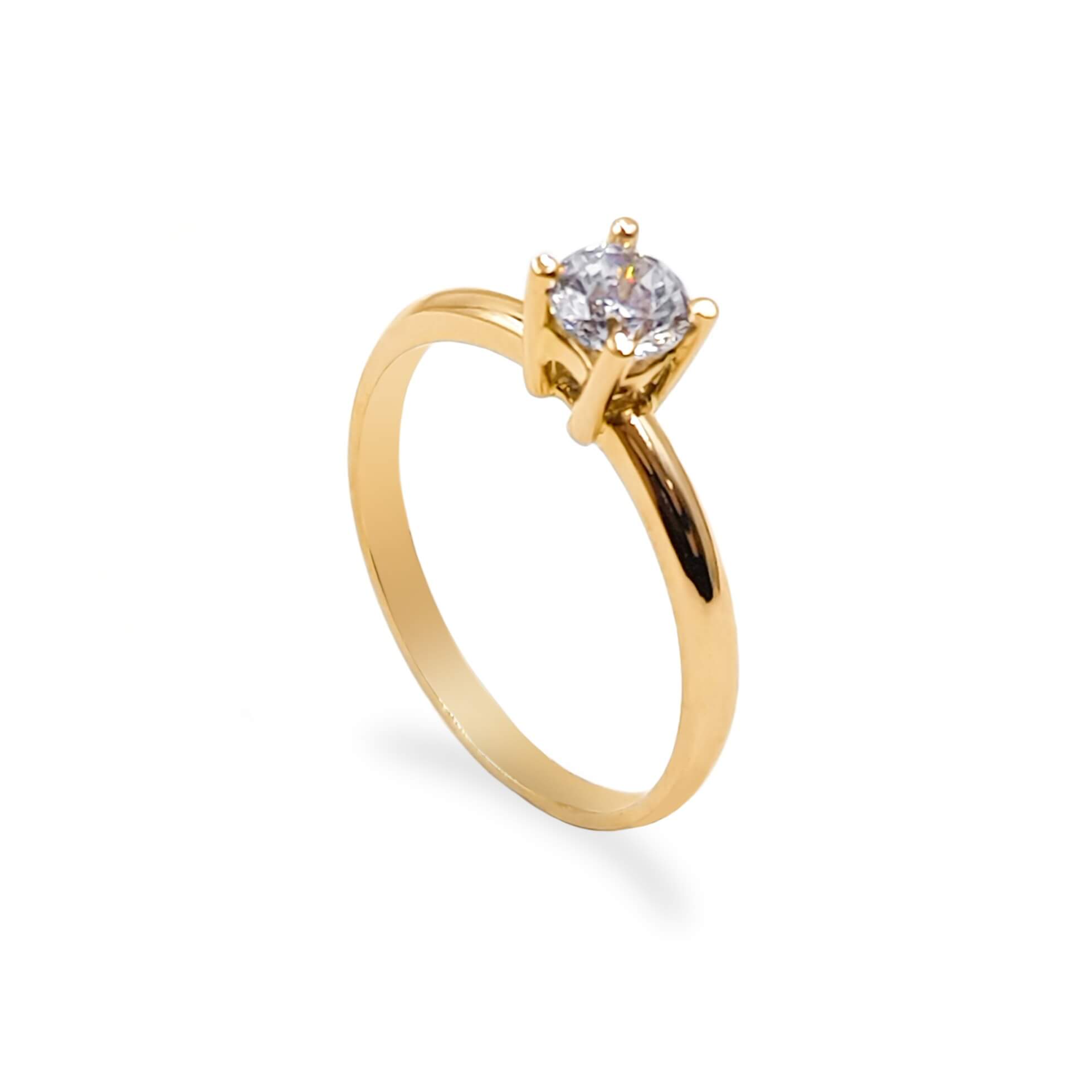 Anillo De Compromiso V29  Oro 18k