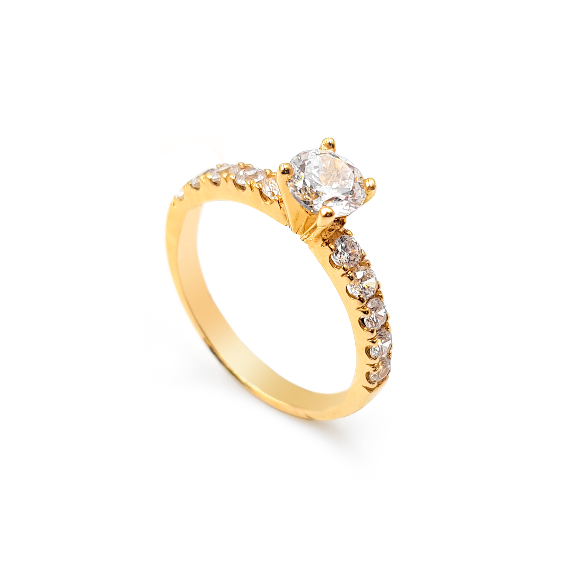 Anillo De Compromiso V30  Oro 18k