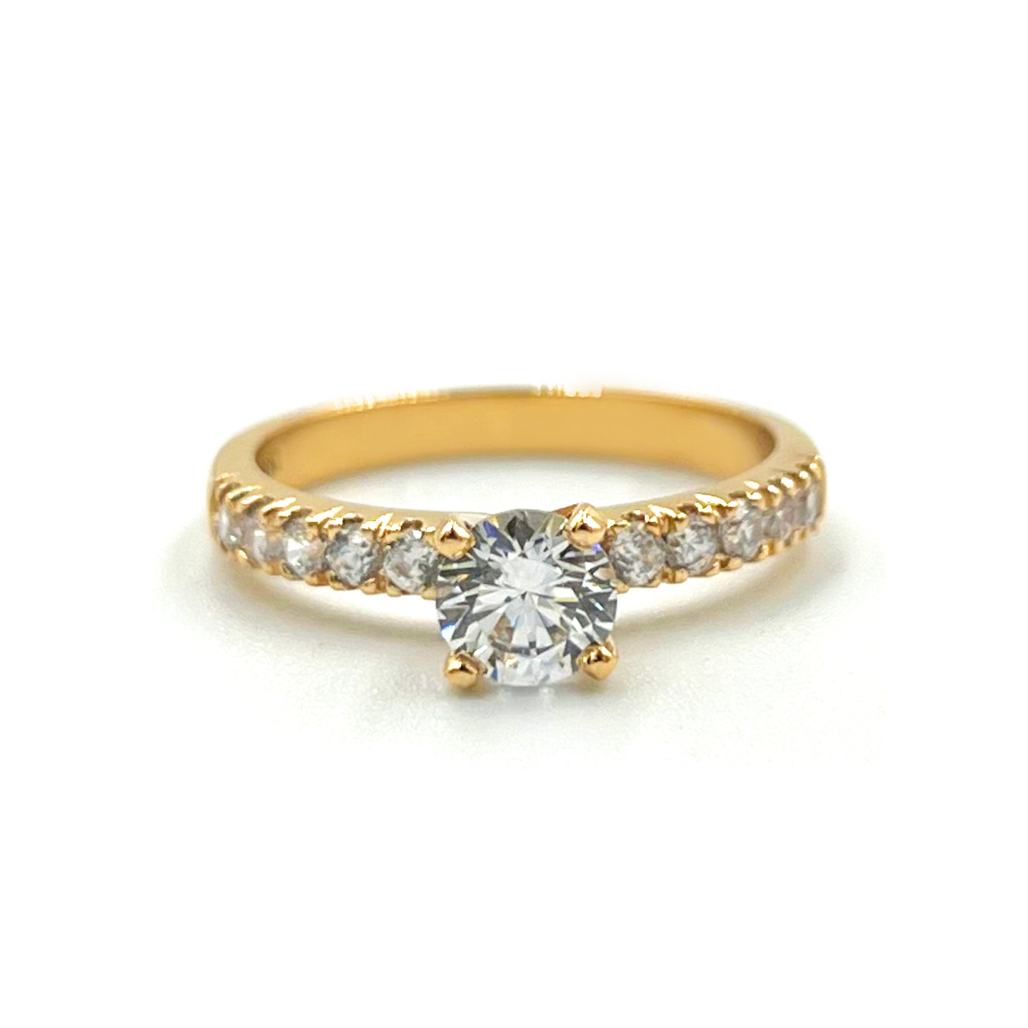 Anillo De Compromiso V30  Oro 18k
