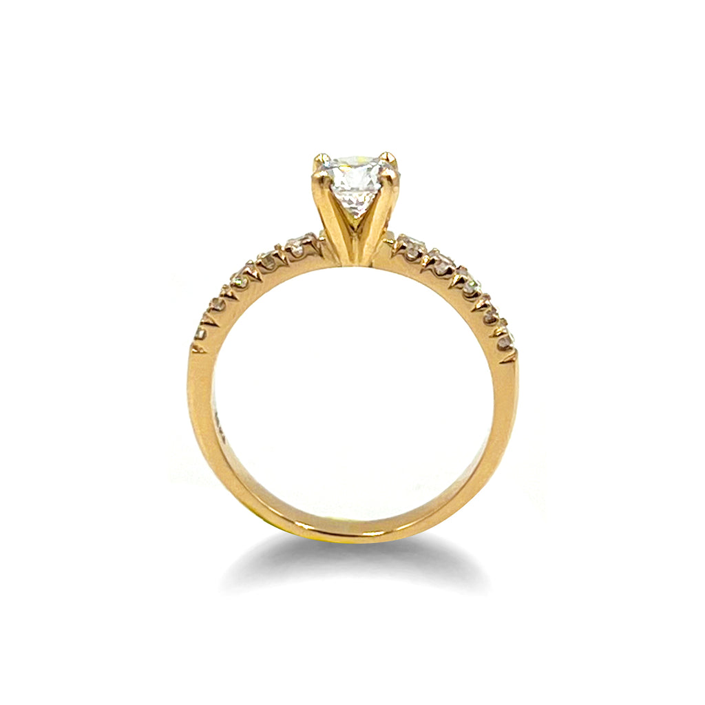 Anillo De Compromiso V30  Oro 18k