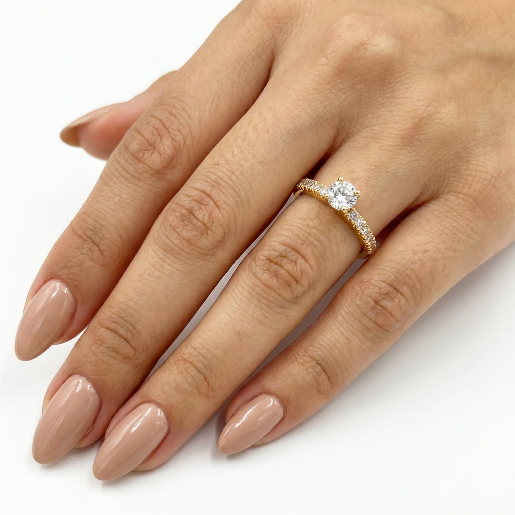 Anillo De Compromiso V30 - Oro 18k