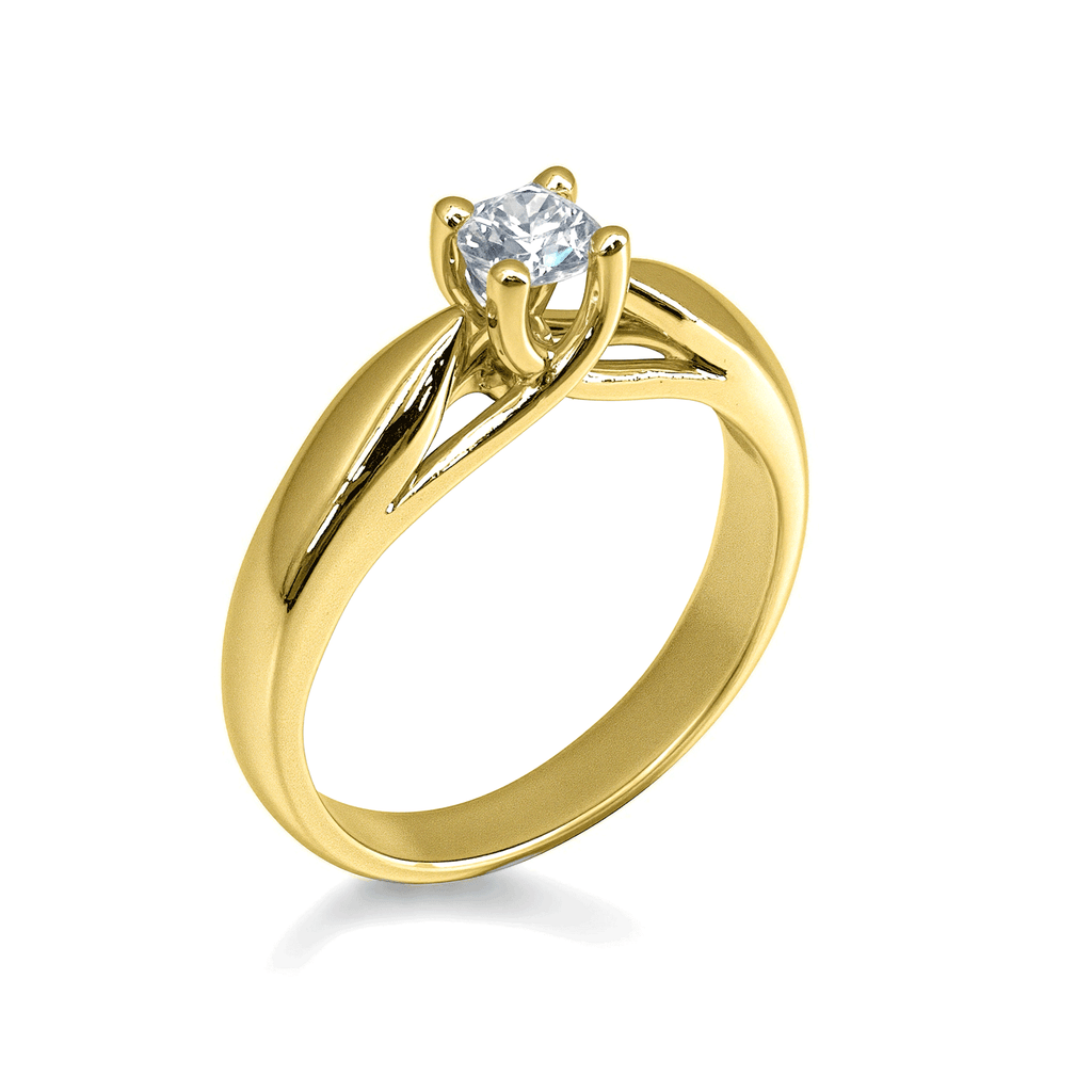 Anillo De Compromiso Diamanti - Oro 18k