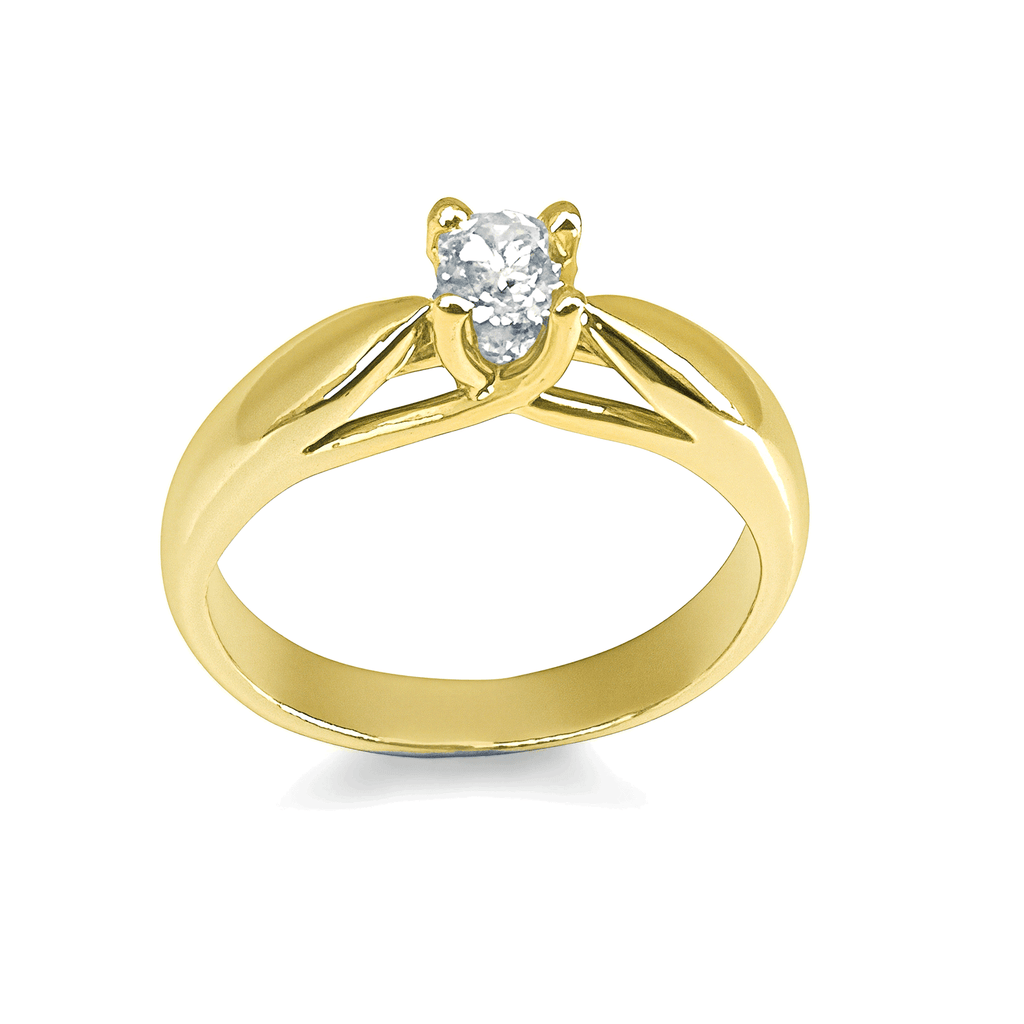 Anillo De Compromiso Diamanti - Oro 18k