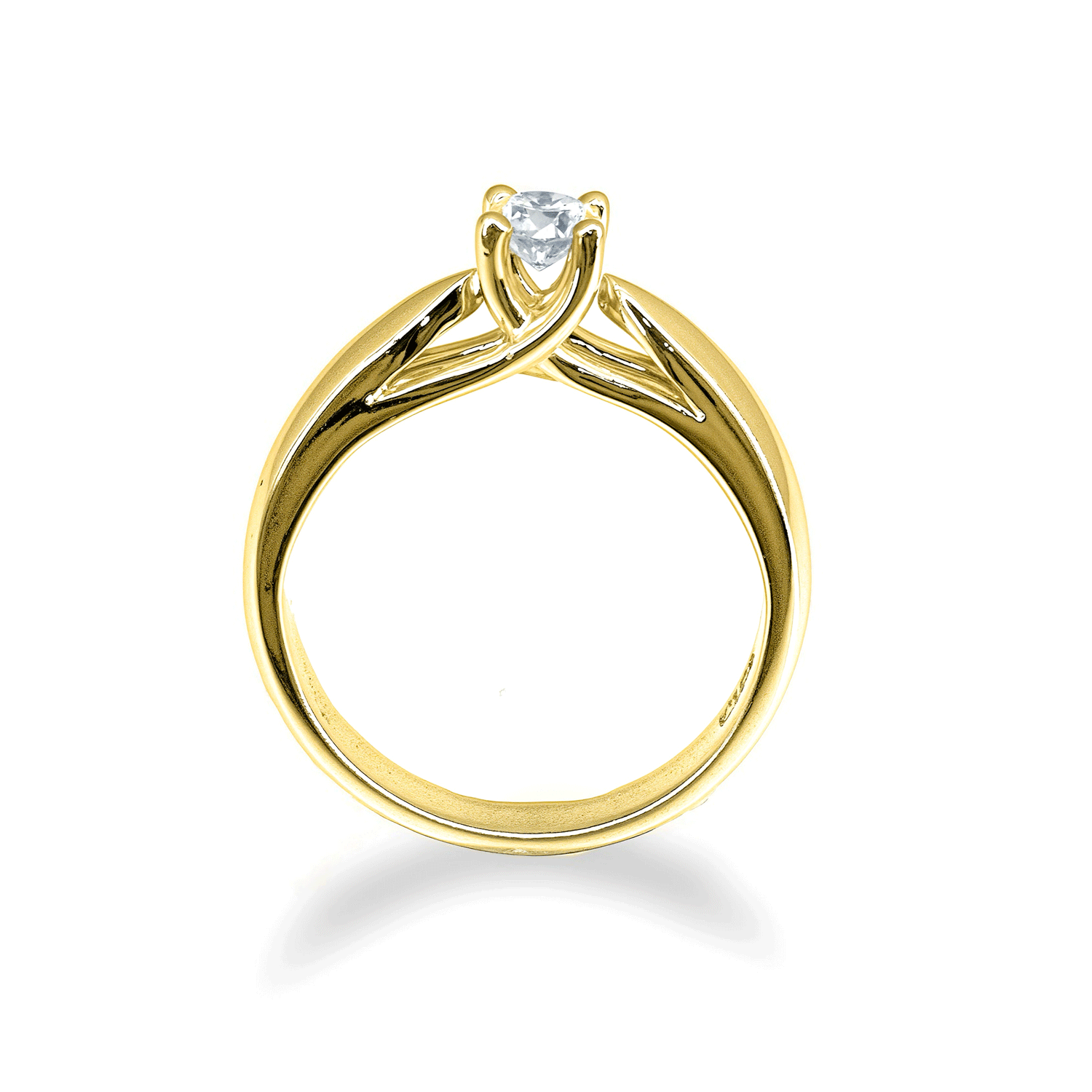Anillo De Compromiso Diamanti - Oro 18k