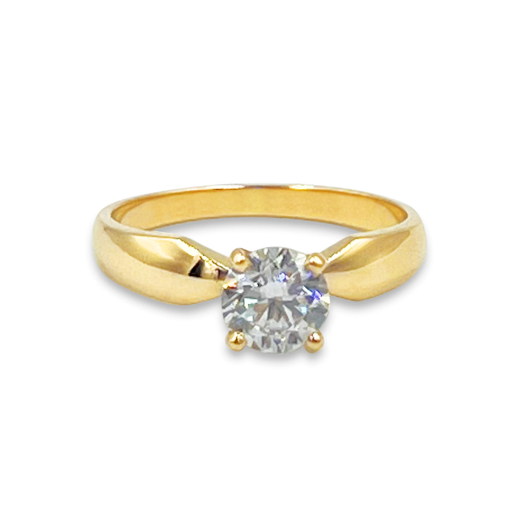 Anillo De Compromiso V18  Oro 18K