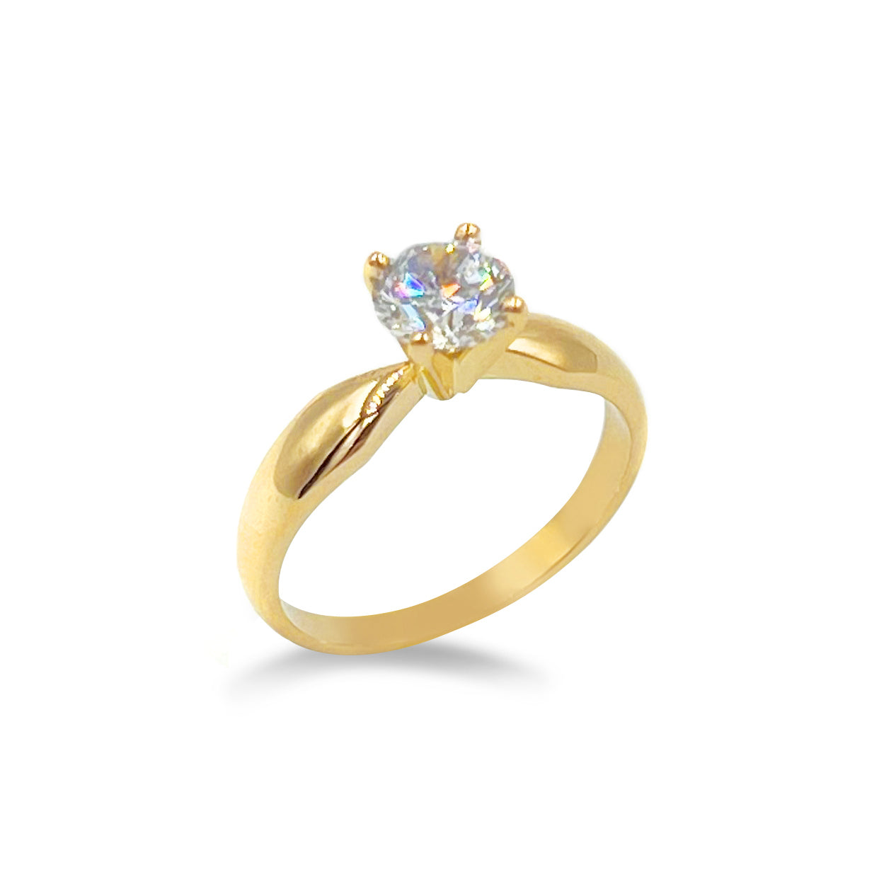 Anillo De Compromiso V18  Oro 18K