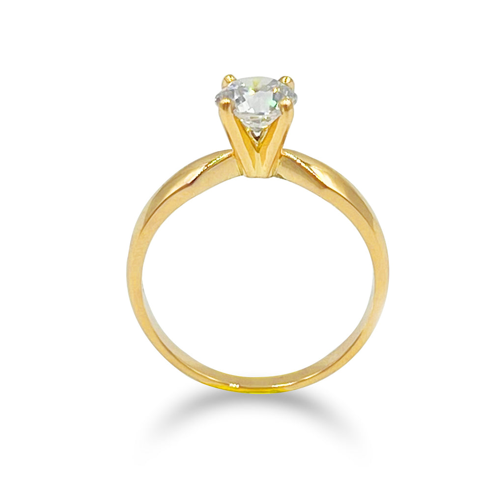 Anillo De Compromiso V18  Oro 18K