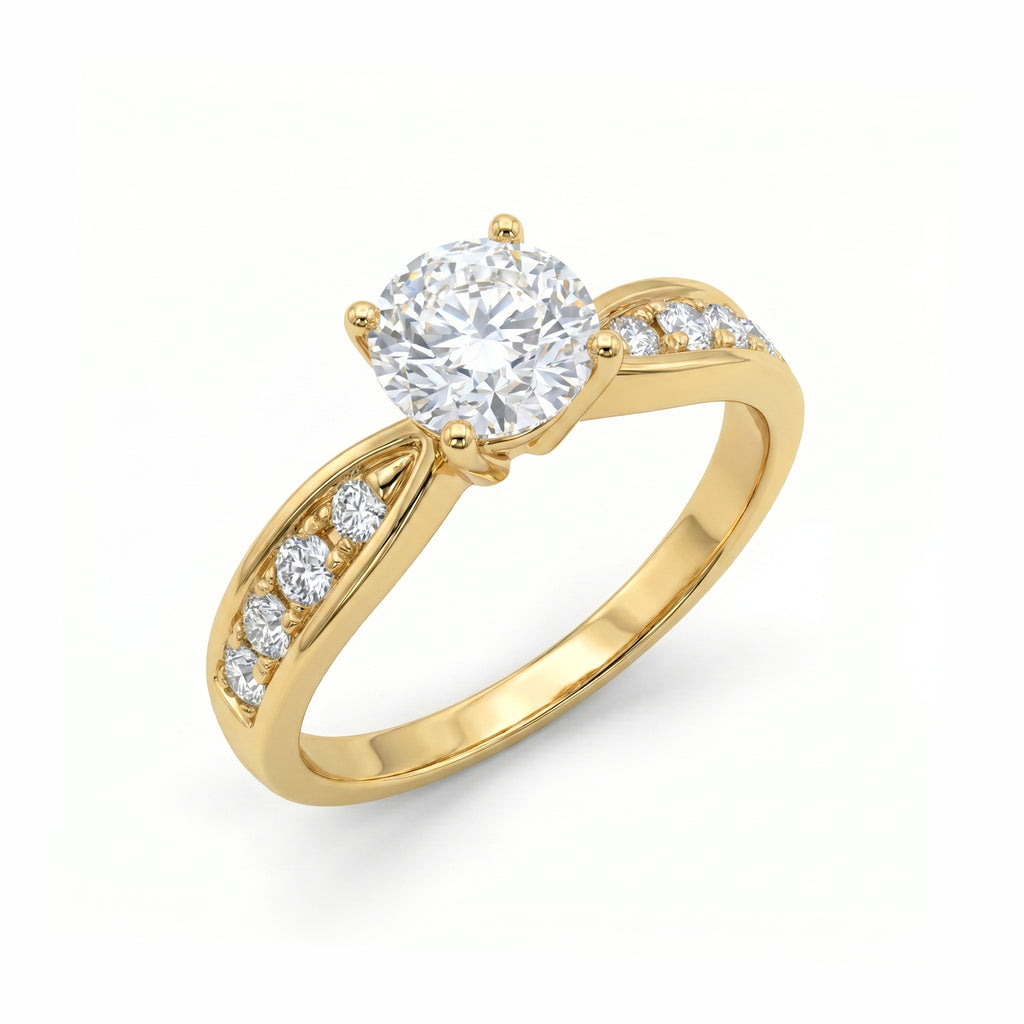 Anillo De Compromiso V33 – Oro 18K