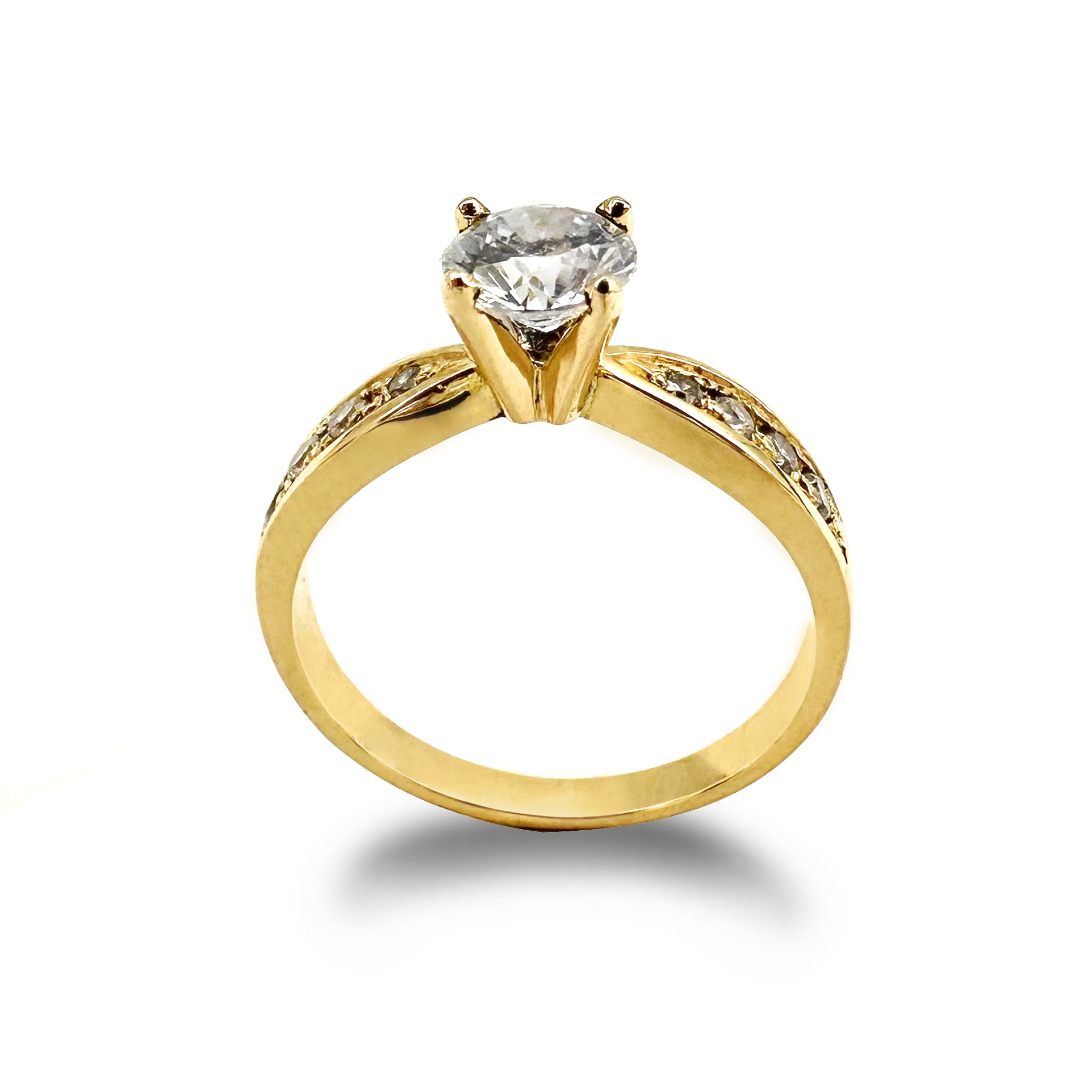 Anillo De Compromiso V43  Oro 18K