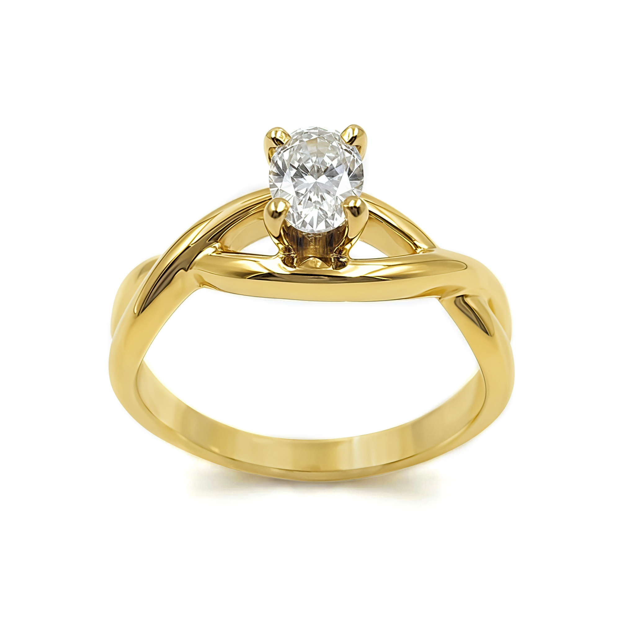 Anillo De Compromiso V44  Oro 18k