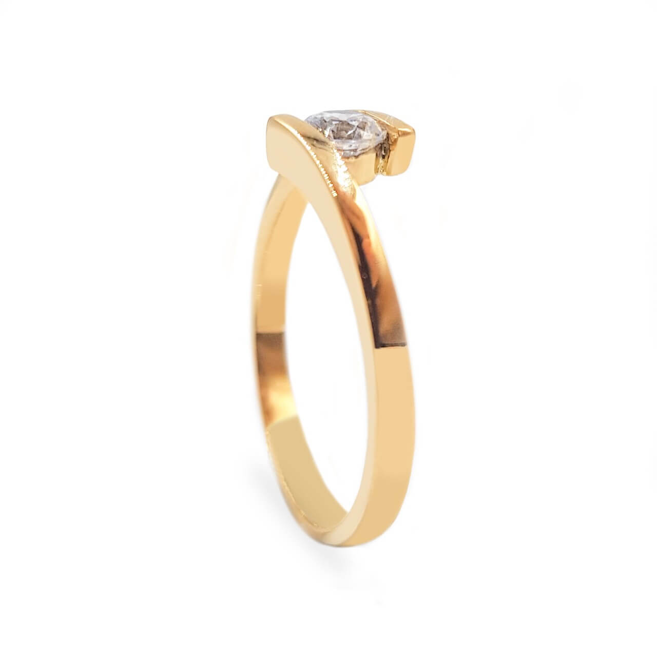 Anillo De Compromiso V28  Oro 18k