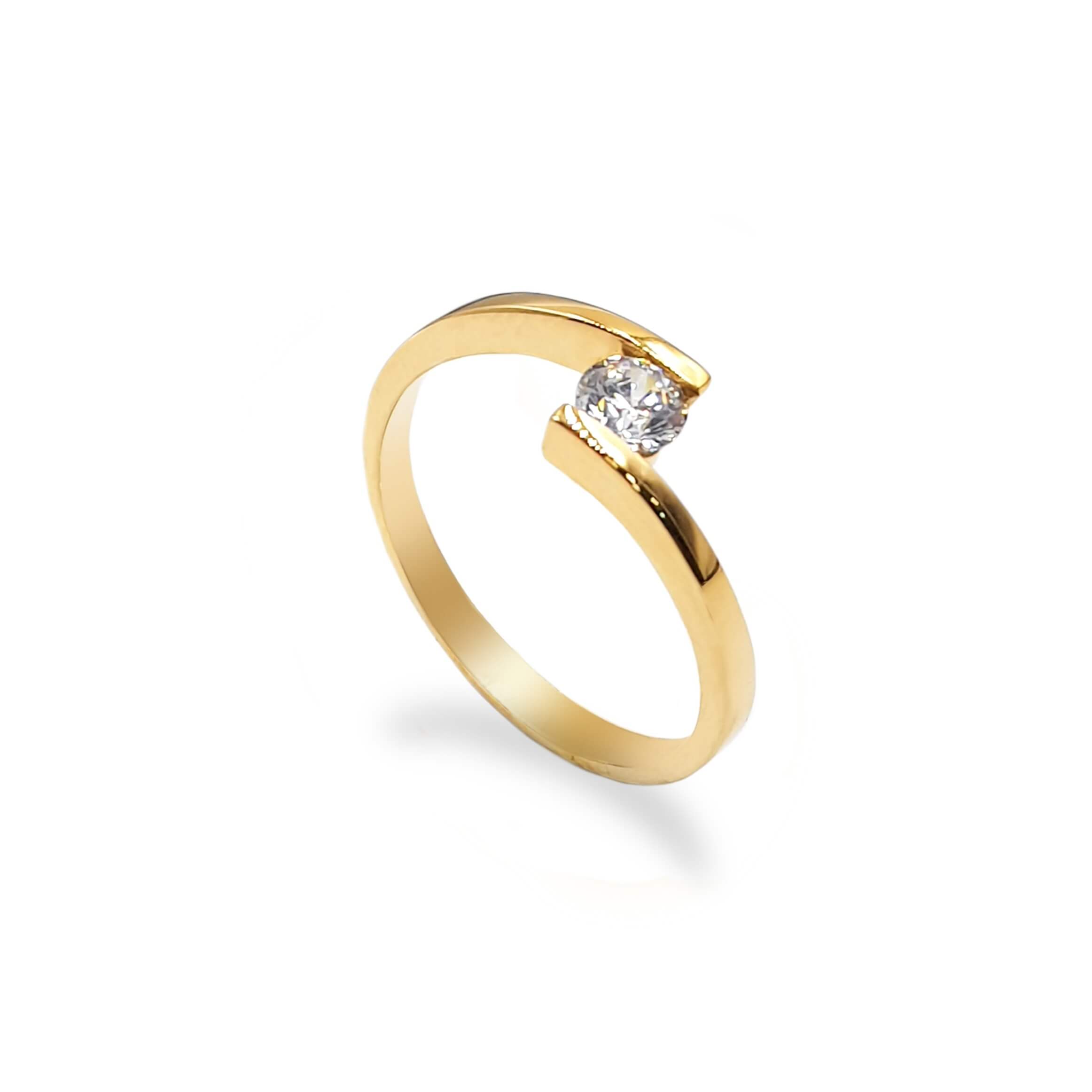 Anillo De Compromiso V28  Oro 18k