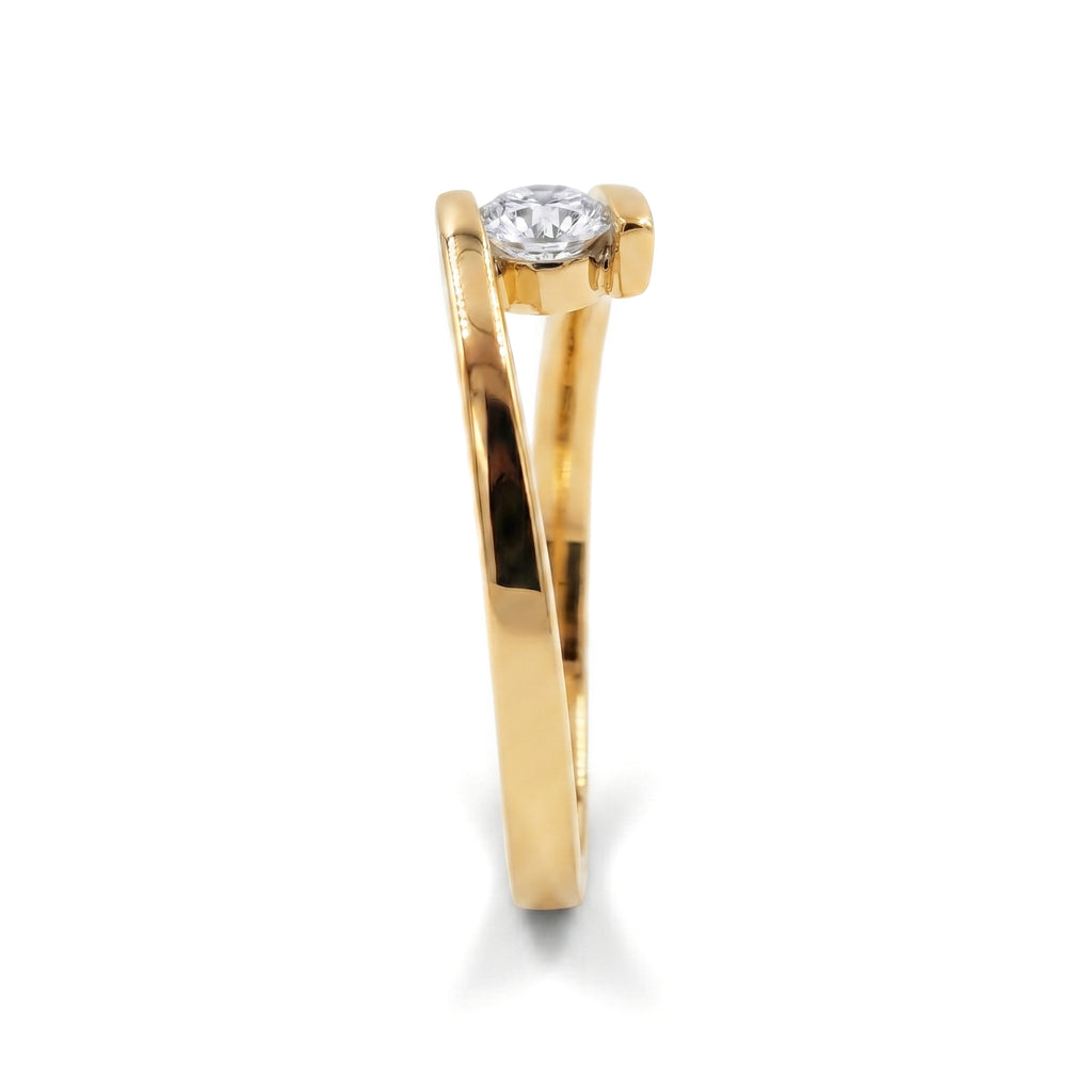Anillo De Compromiso V36 - Oro 18k