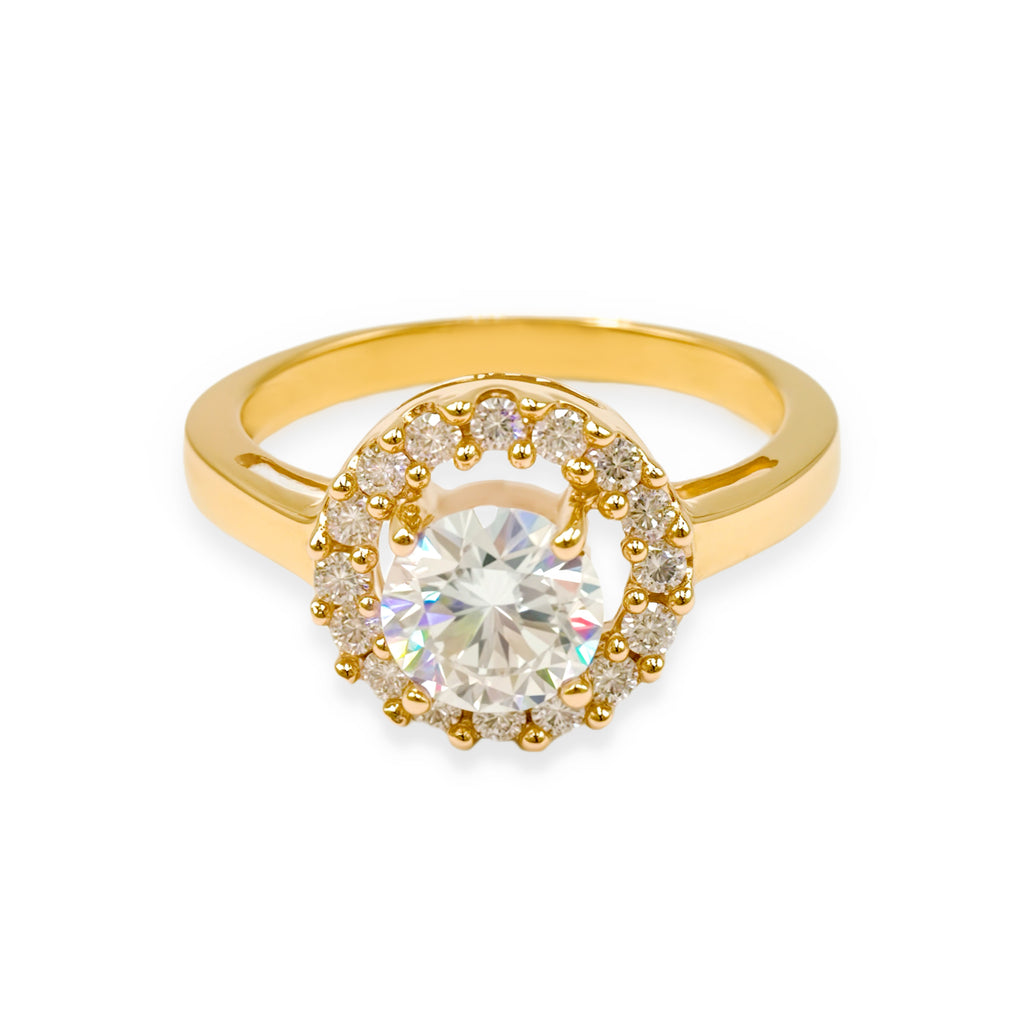 Anillo De Compromiso Diamanti - Oro Blanco 18k