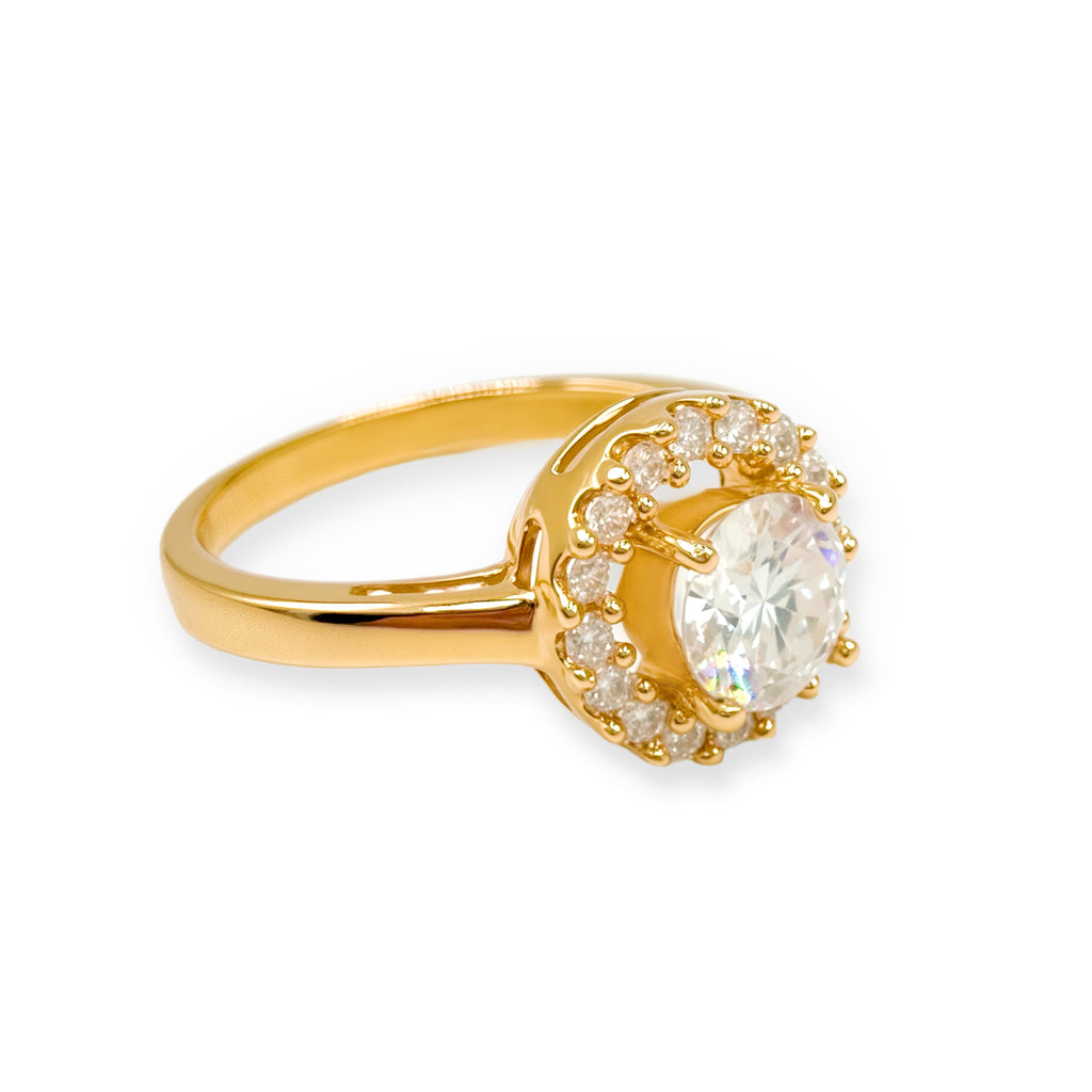 Anillo De Compromiso Diamanti - Oro Blanco 18k