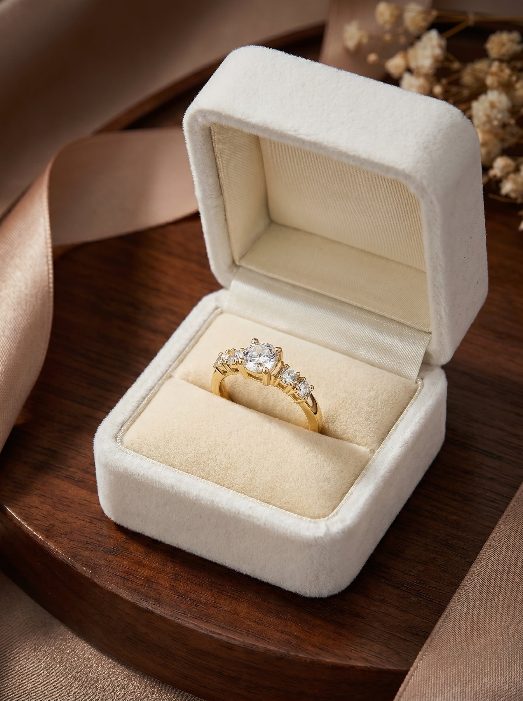Anillo de Compromiso V39 - Oro 18K