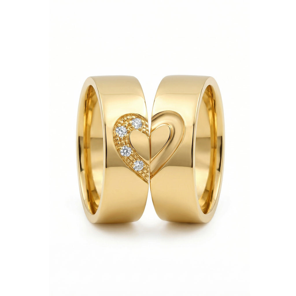 Aros Corazón Eterno - Oro 18K