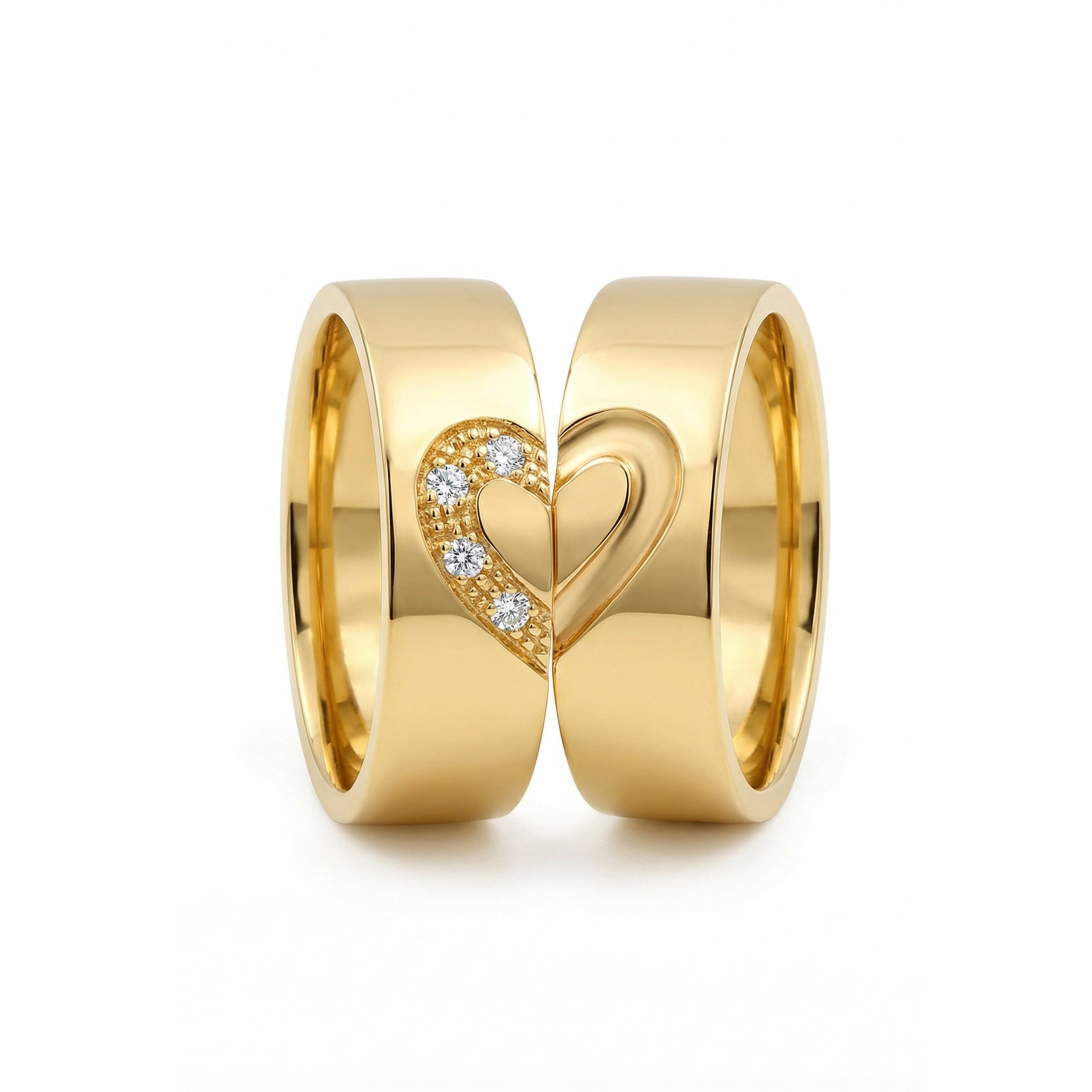 Aros Corazón Eterno - Oro 18K