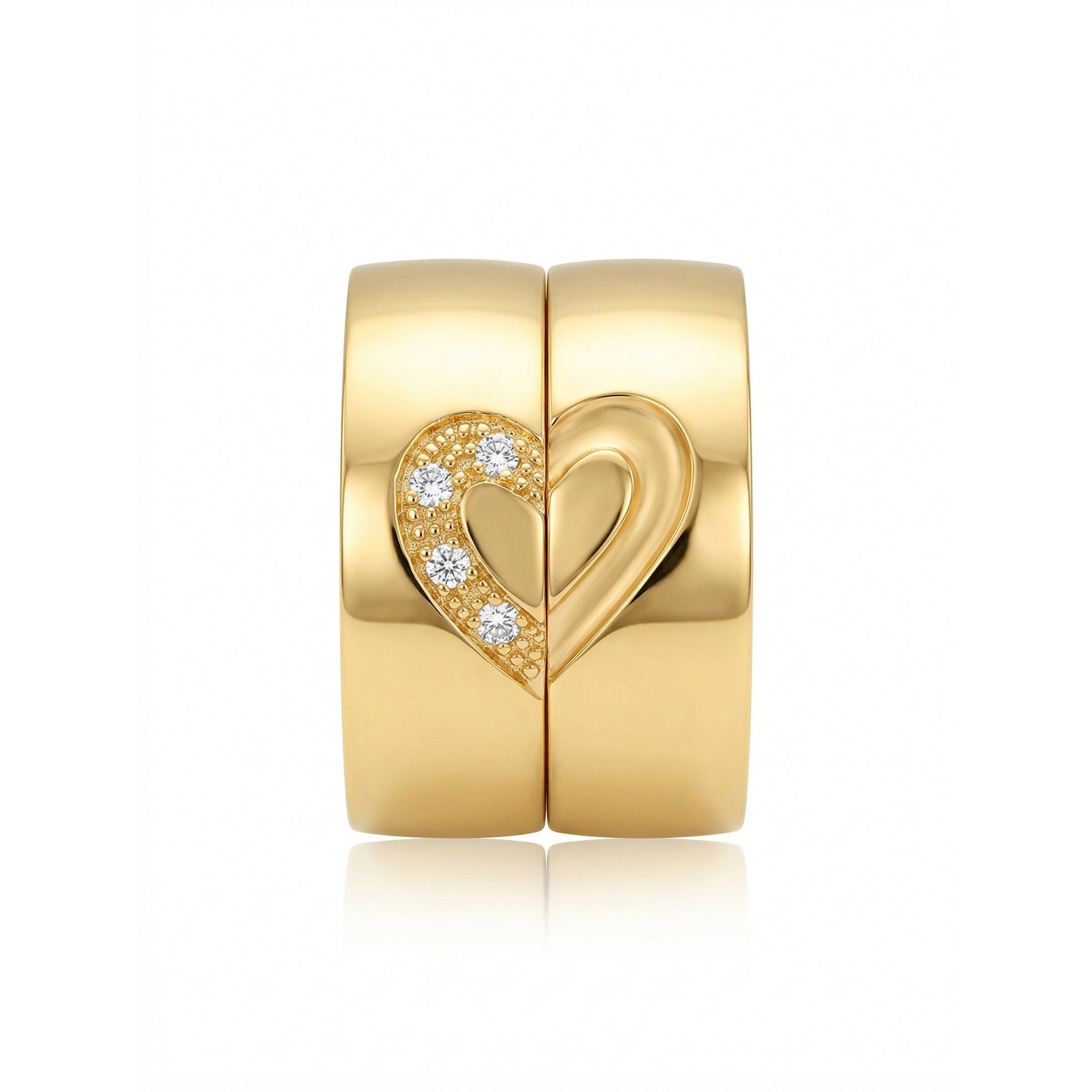 Aros Corazón Eterno - Oro 18K