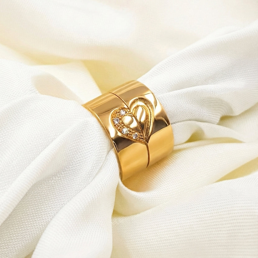 Aros Corazón Eterno - Oro 18K
