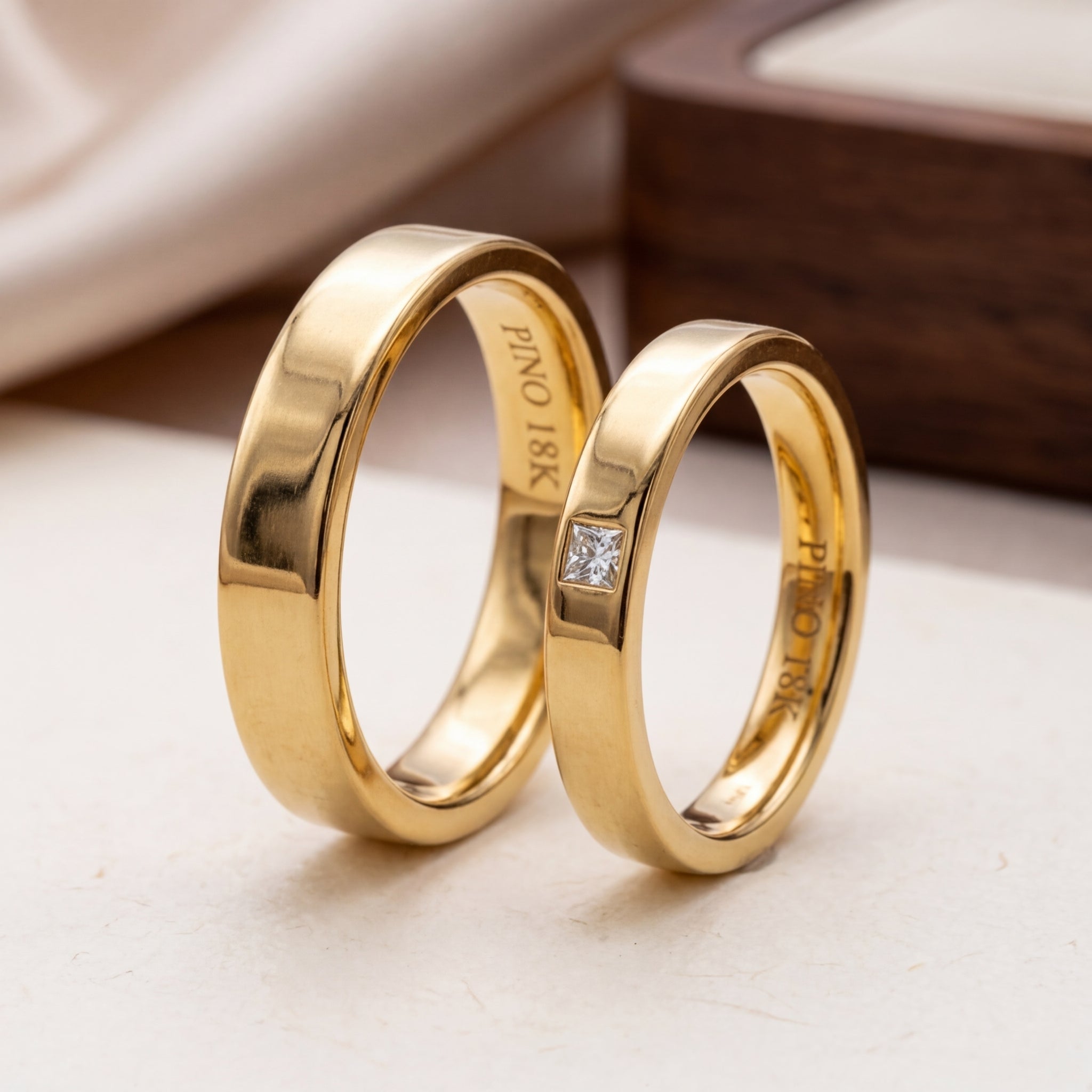 Aros Bruselas - Oro 18K