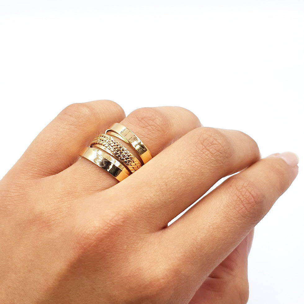Anillo Trilogy - Oro 18K