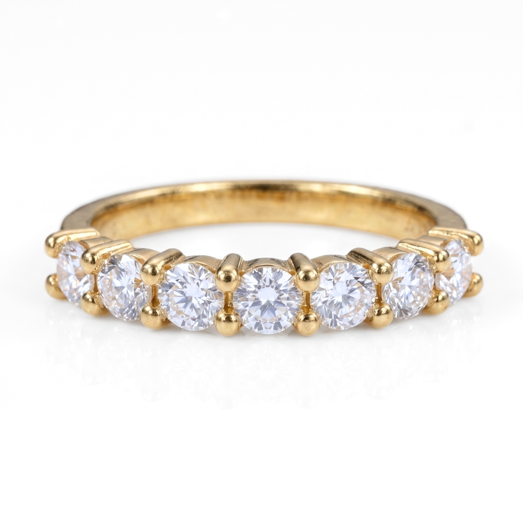 Anillo Medio Riviere - Oro 18K