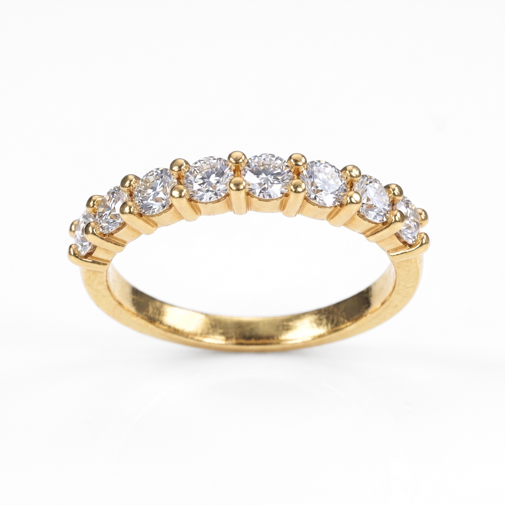 Anillo Medio Riviere - Oro 18K