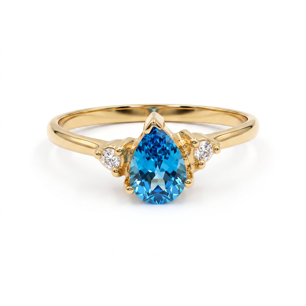 Anillo Cristal - Oro 18k