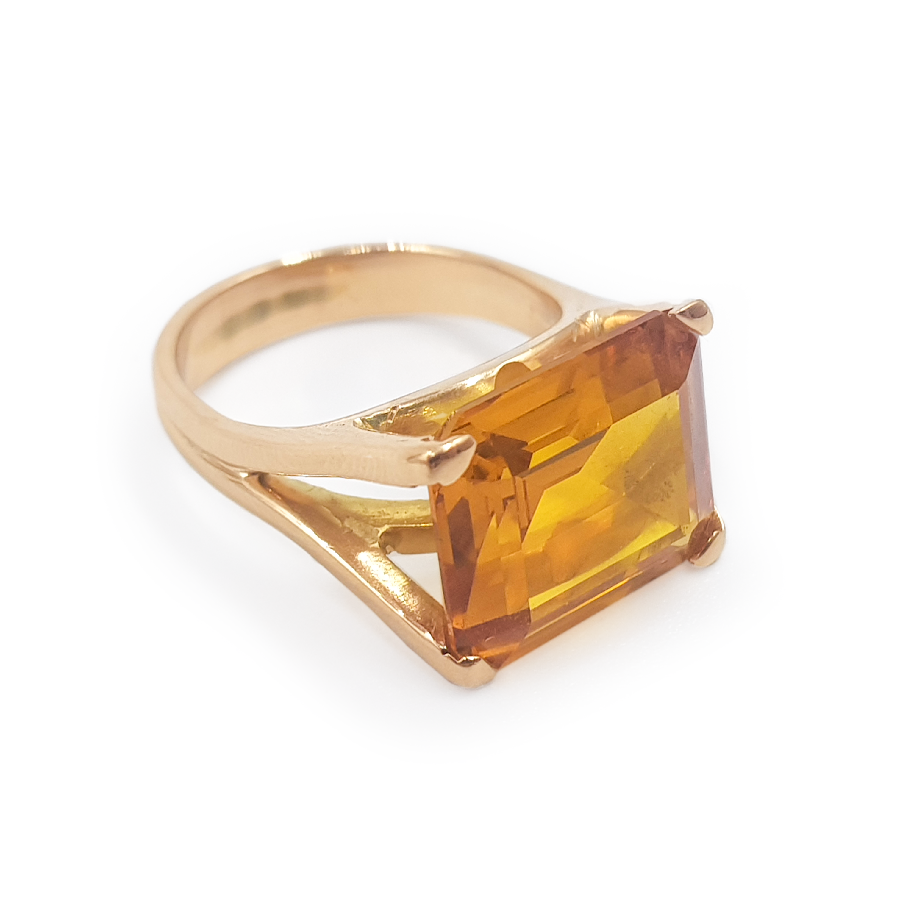 Anillo Gema Natural Topacio II - Oro 18K
