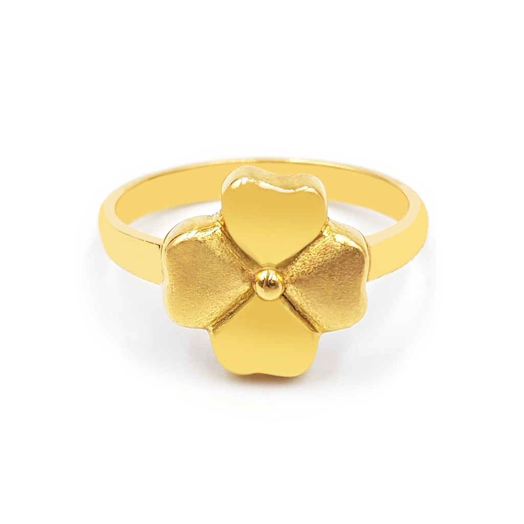 Anillo Trébol  Oro 18K
