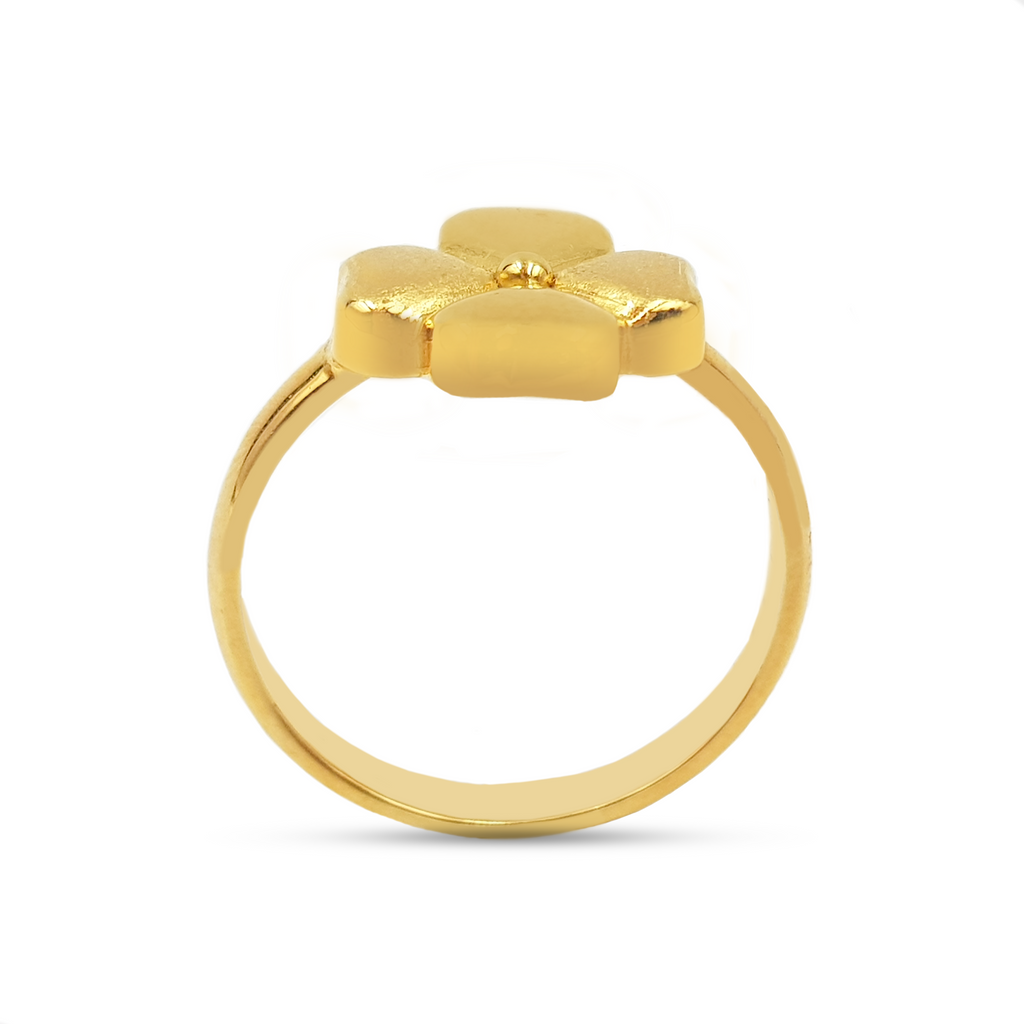 Anillo Trébol  Oro 18K