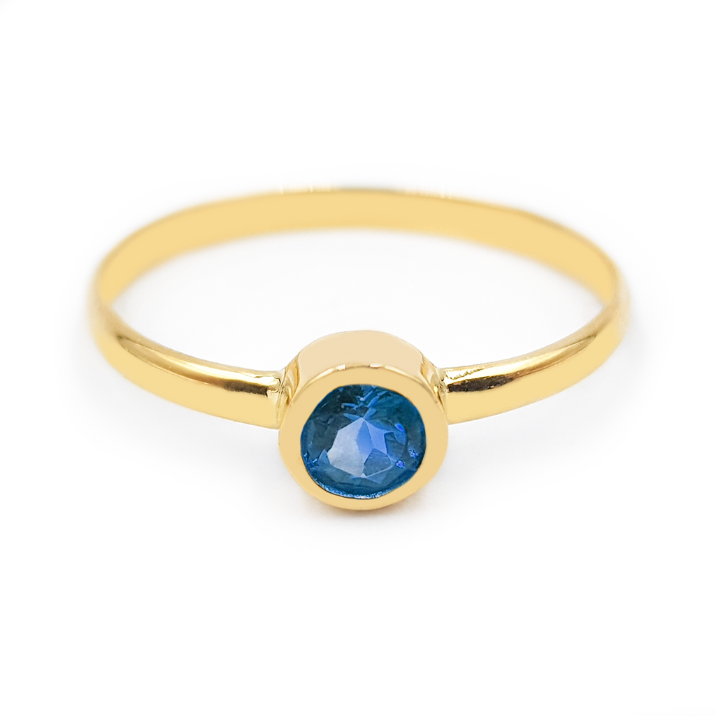 Anillo Solitario - Oro 18k
