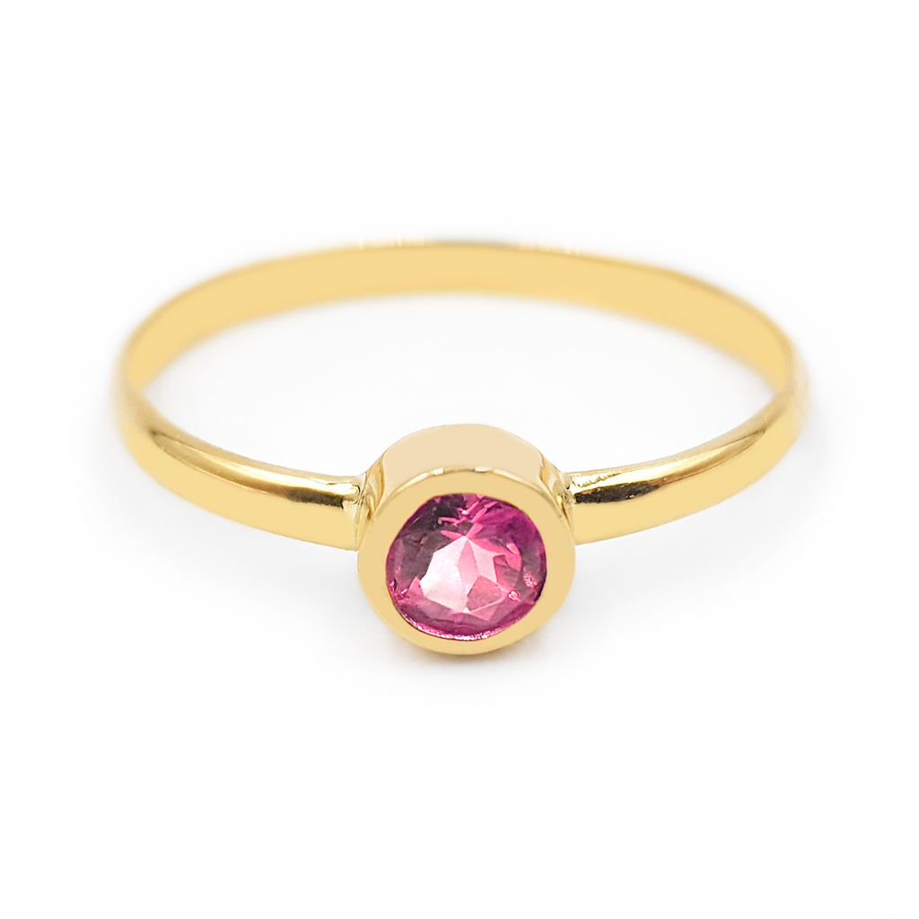 Anillo Solitario - Oro 18k