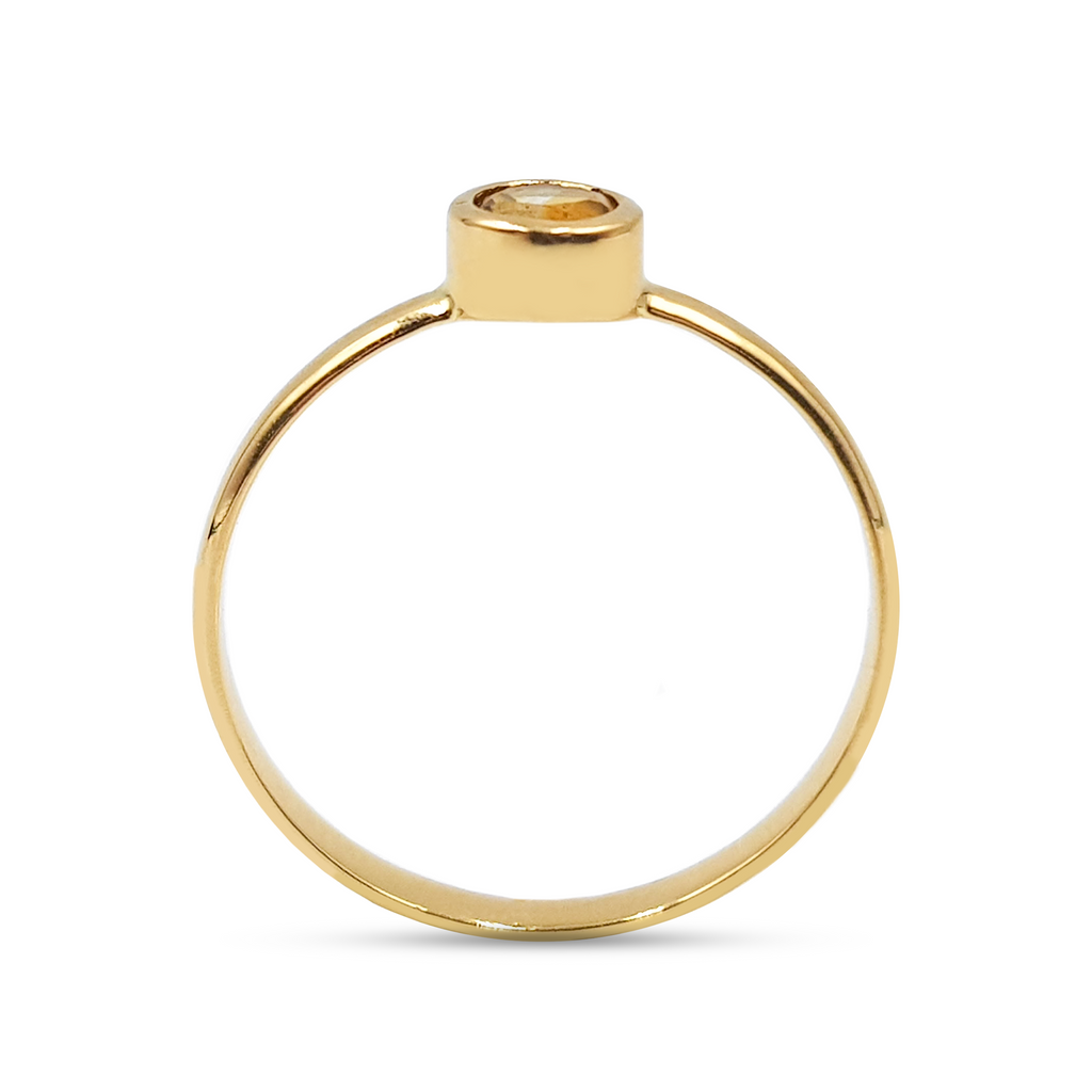 Anillo Solitario - Oro 18k
