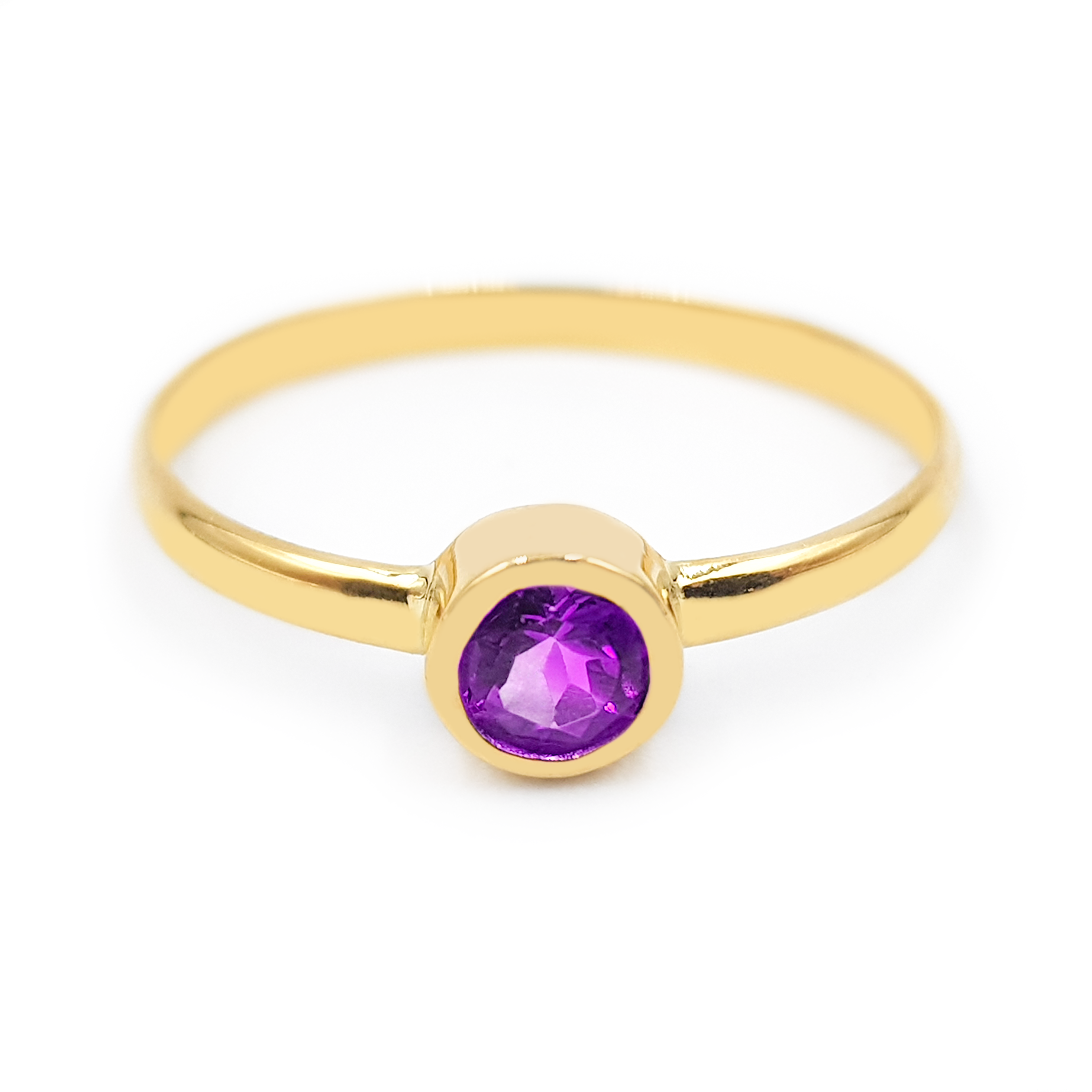 Anillo Solitario - Oro 18k