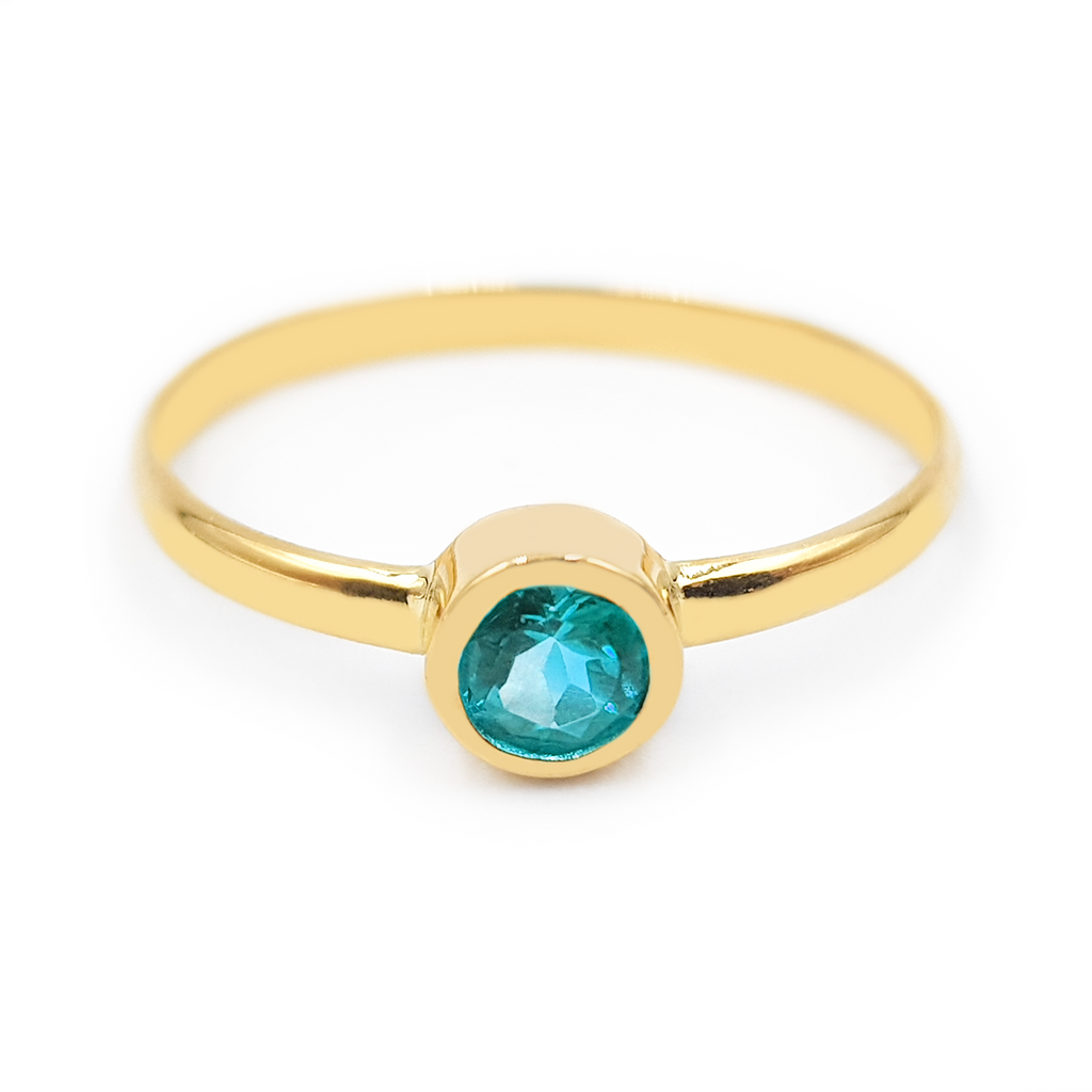 Anillo Solitario - Oro 18k