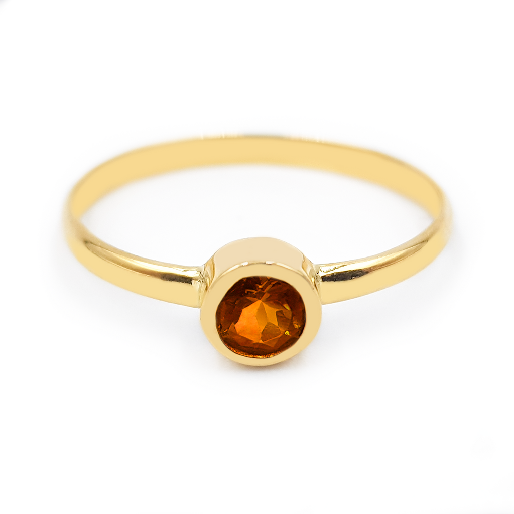 Anillo Solitario - Oro 18k