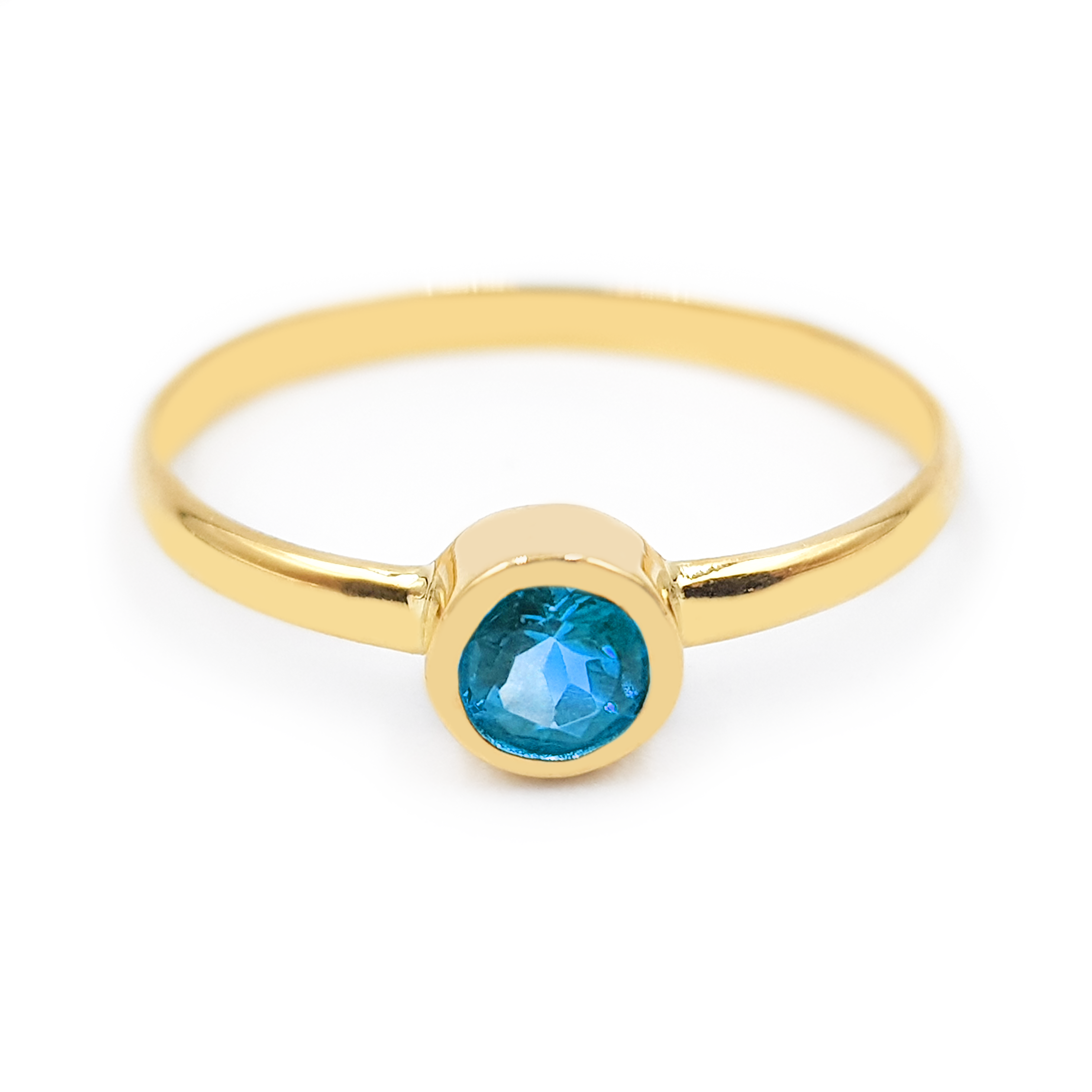 Anillo Solitario - Oro 18k