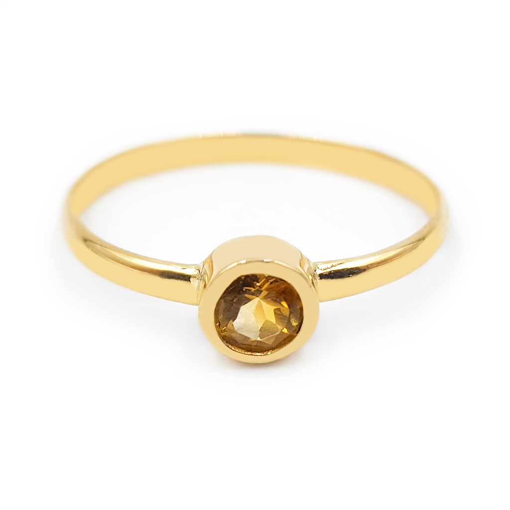 Anillo Solitario - Oro 18k