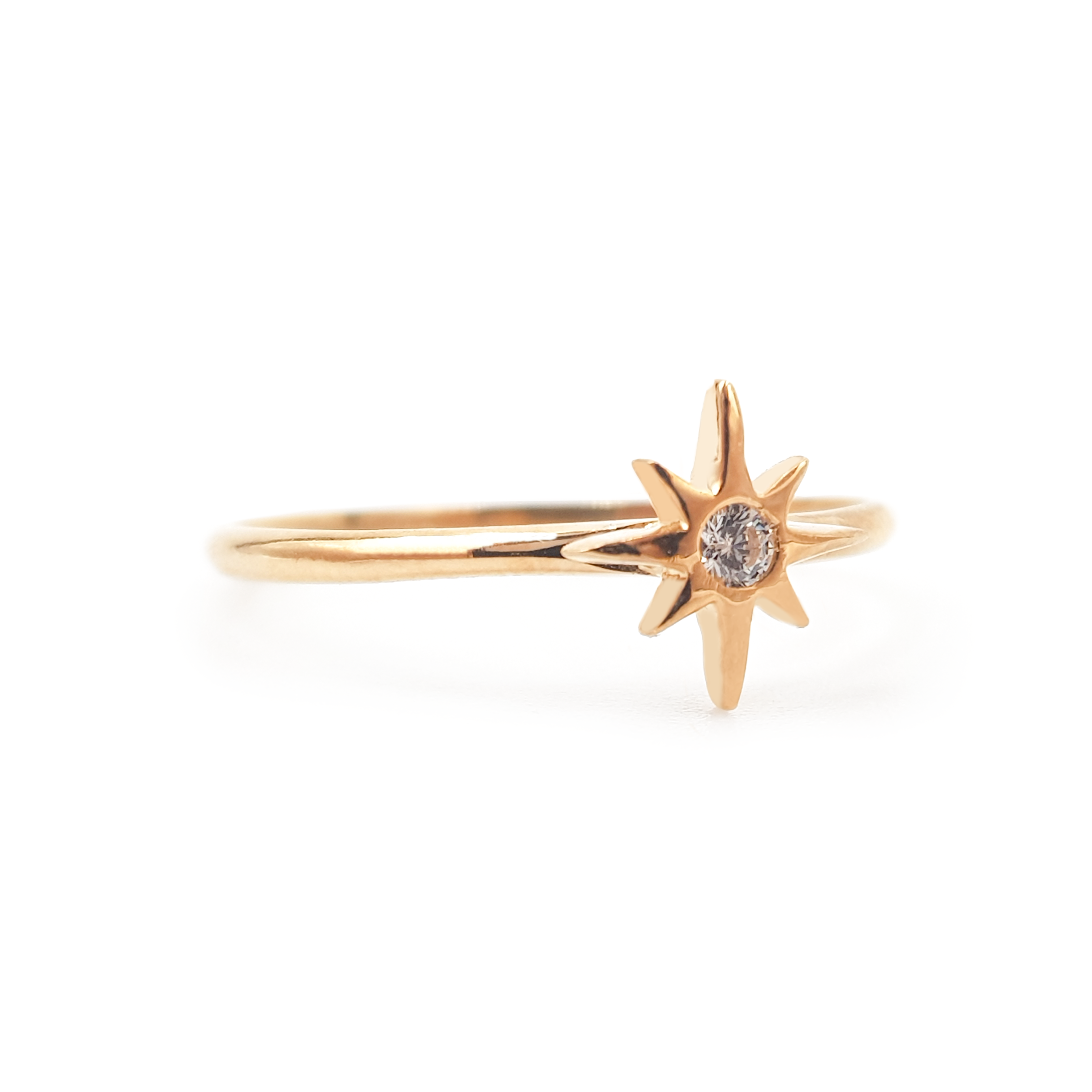 Anillo Tiny Destello  Oro 18K